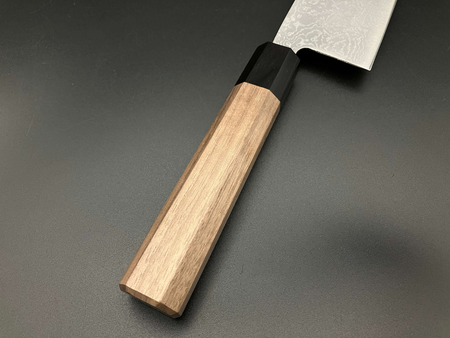Carbon Nakiri 165㎜ Damascus Octagonal angle walnut