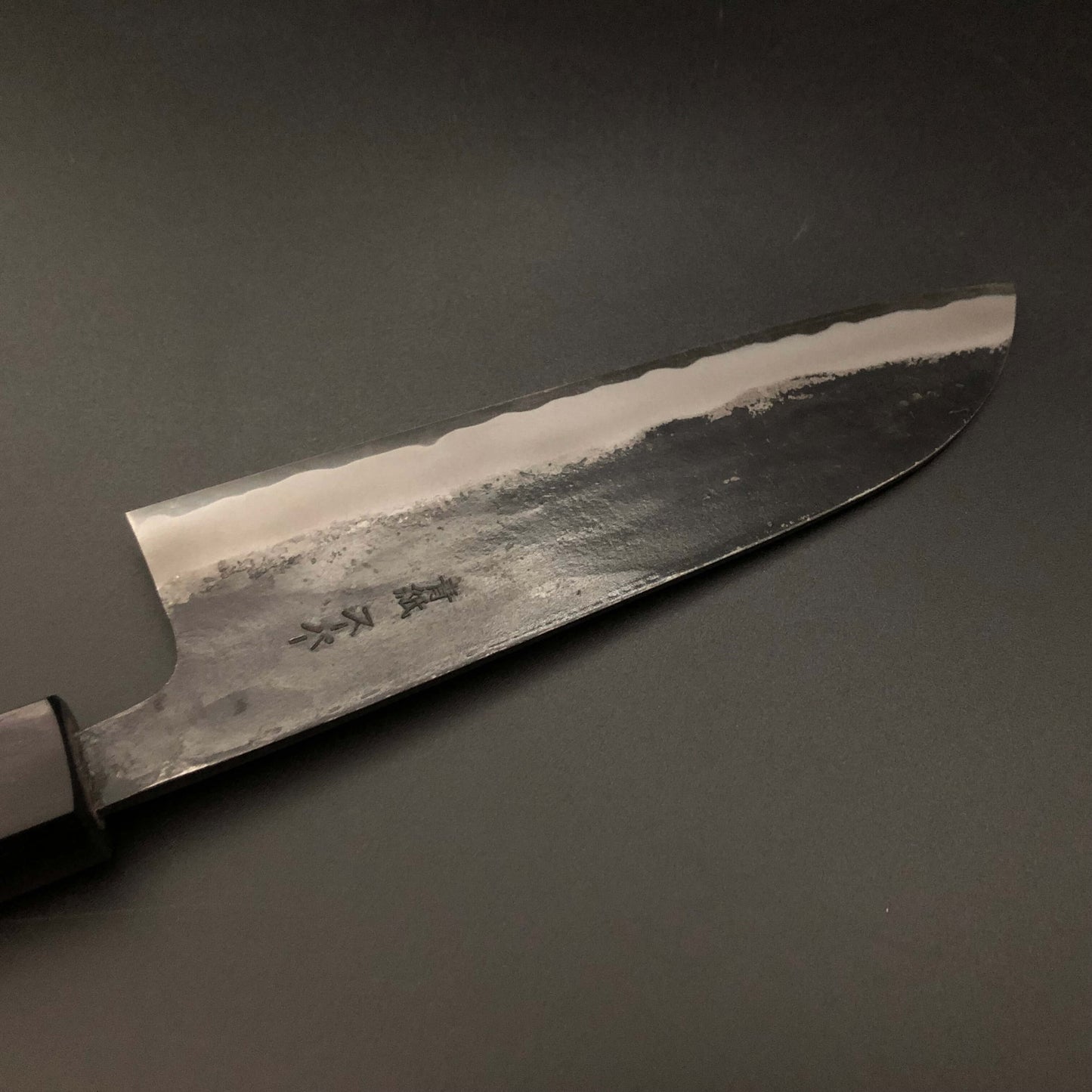 Carbon Santoku 165㎜ Octagonal angle walnut