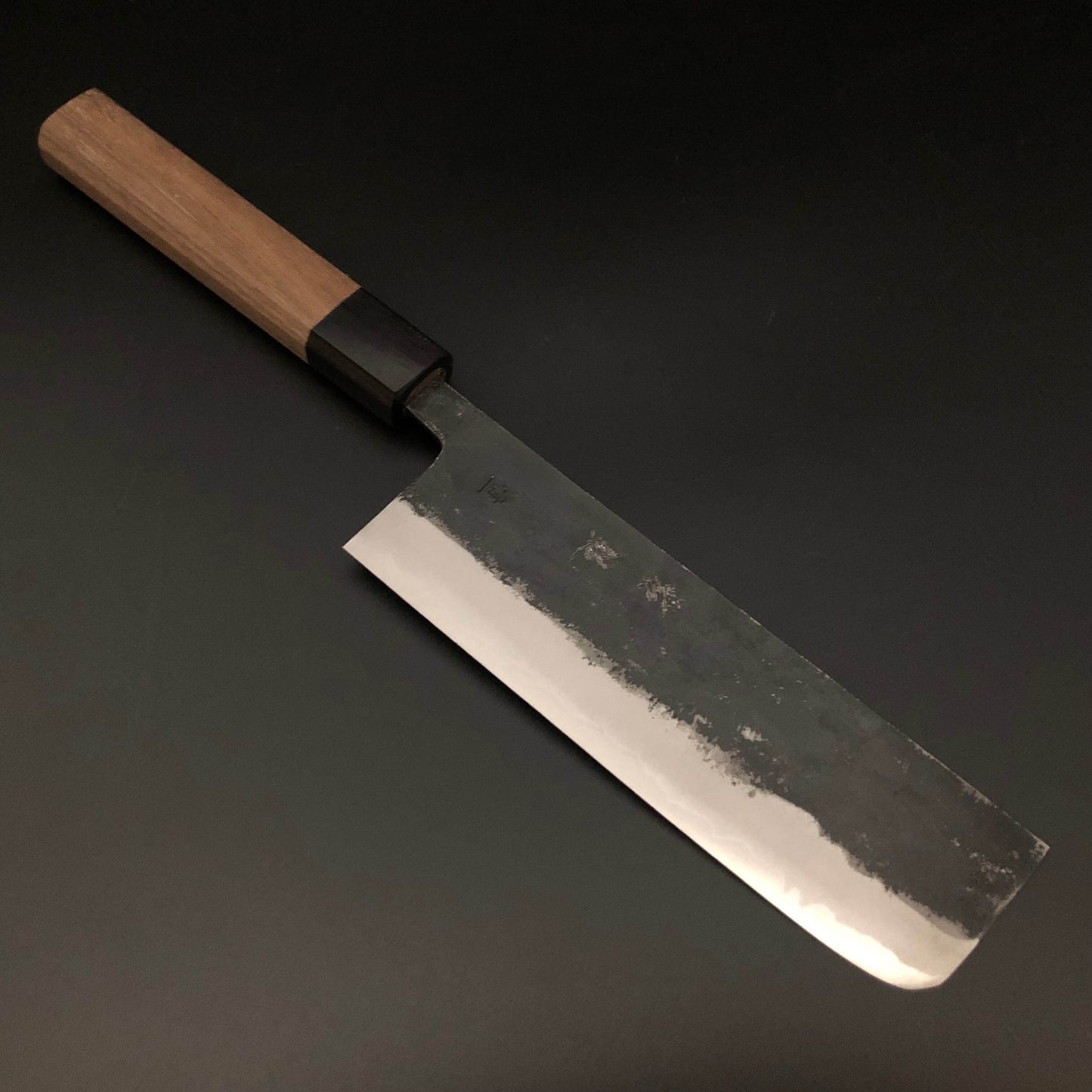 Kurouchi Carbon Nakiri 165㎜ Octagonal angle walnut