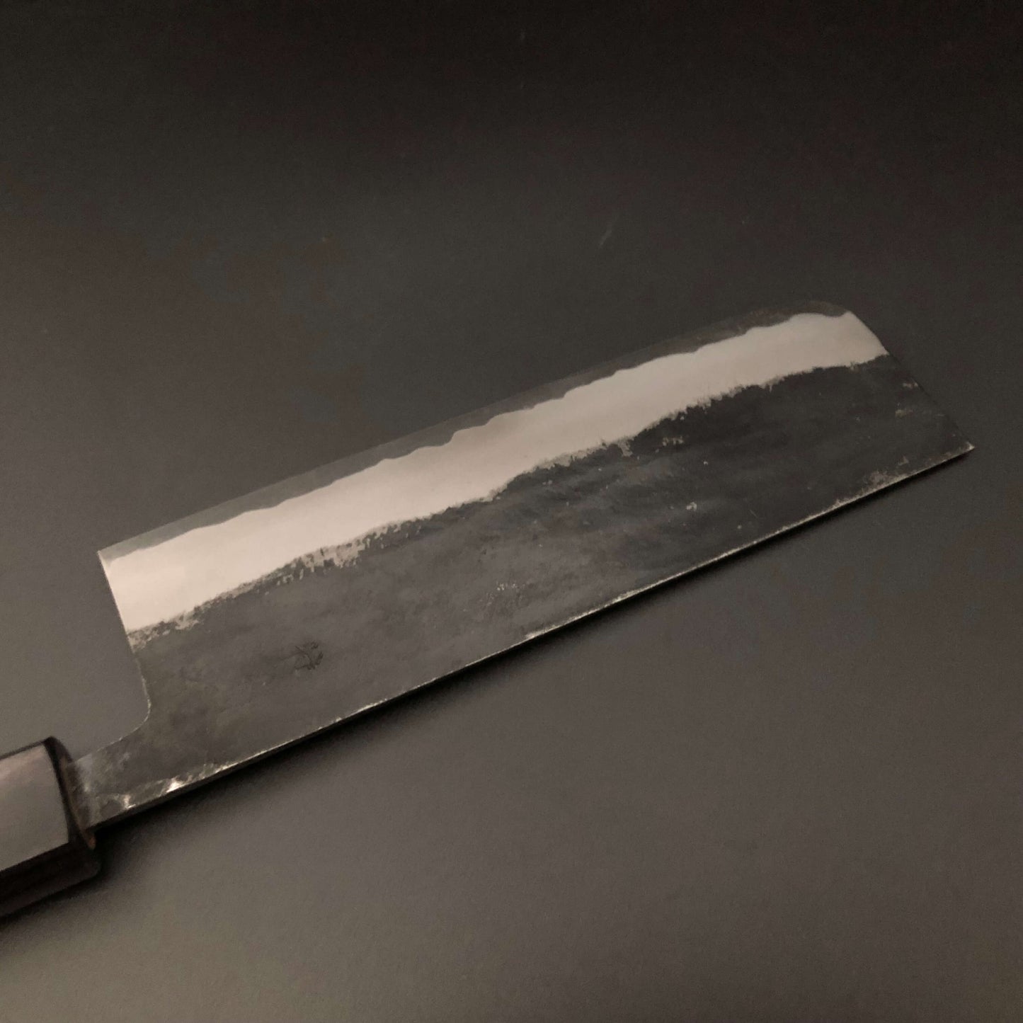 Kurouchi Carbon Nakiri 165㎜ Octagonal angle walnut