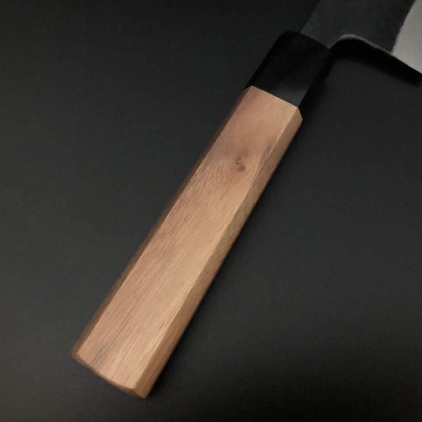 Kurouchi Carbon Nakiri 165㎜ Damascus Octagonal angle walnut