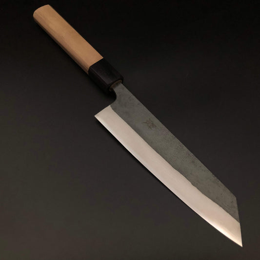 Kurouchi Carbon bunka 165㎜ Damascus  Octagonal angle walnut