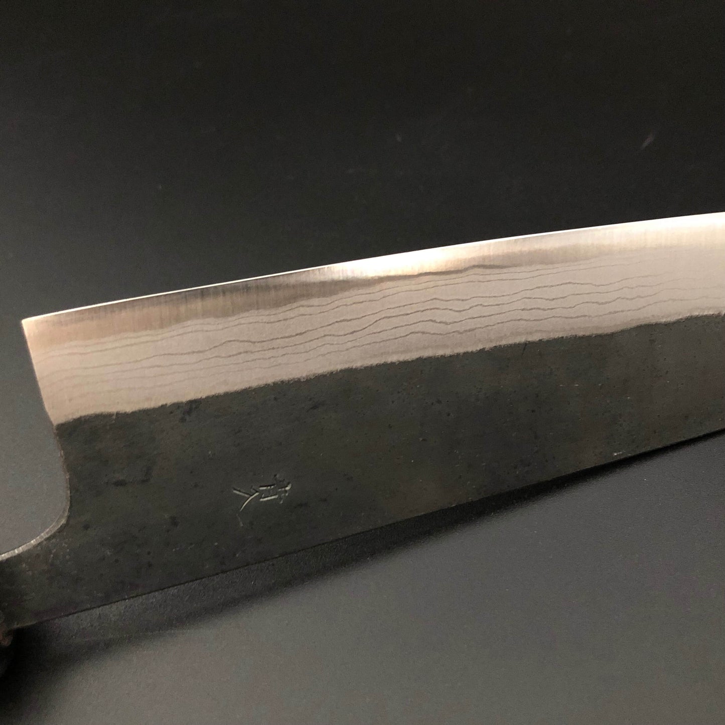 Kurouchi Carbon bunka 165㎜ Damascus Octagonal angle walnut