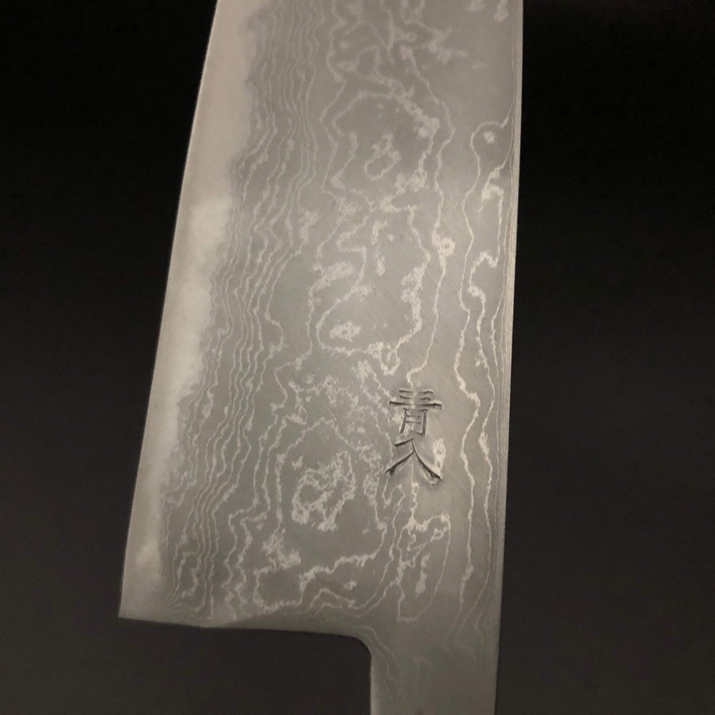 Migaki Carbon Santoku 165㎜ Damascus Octagonal angle walnut