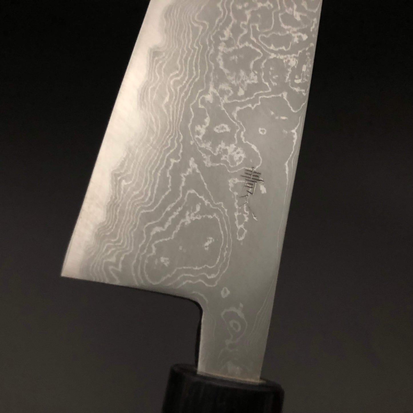 Migaki Carbon Santoku 165㎜ Damascus Rosewood Handle