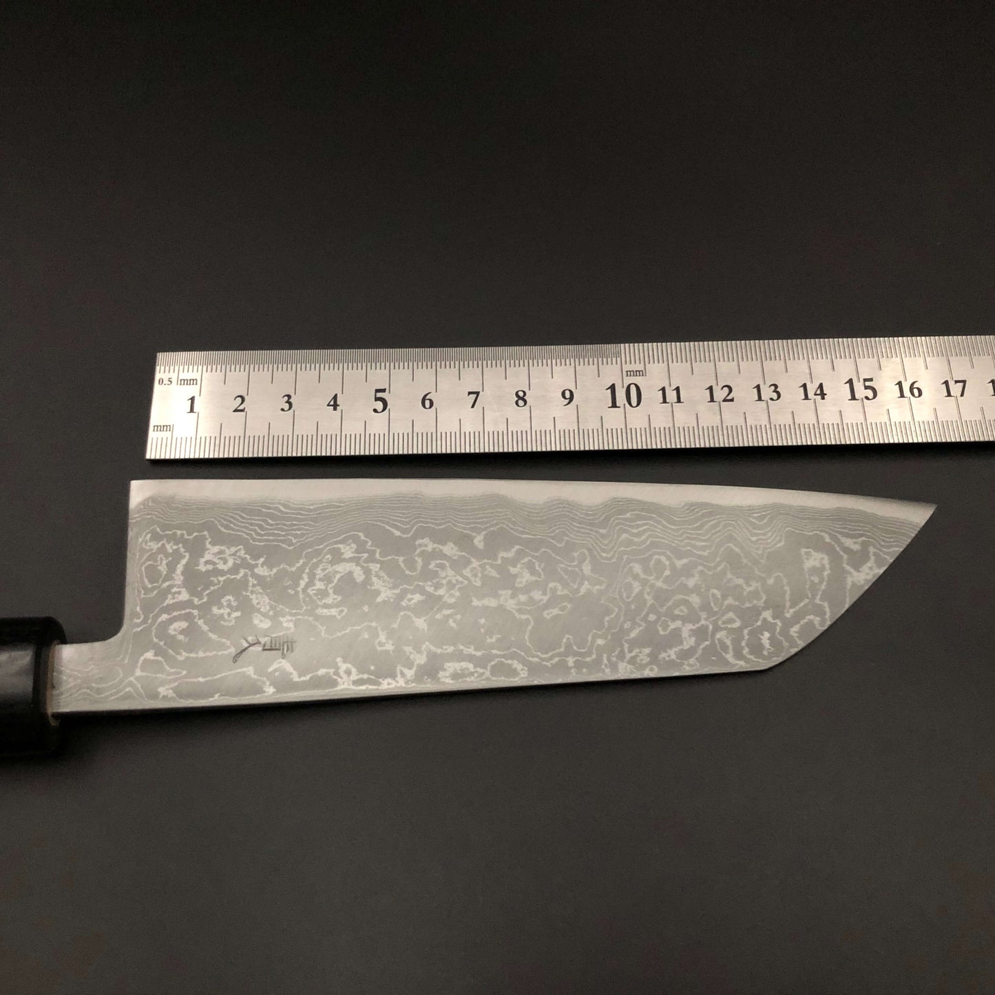 Bunka 165㎜ Carbon Damascus Rosewood Handle
