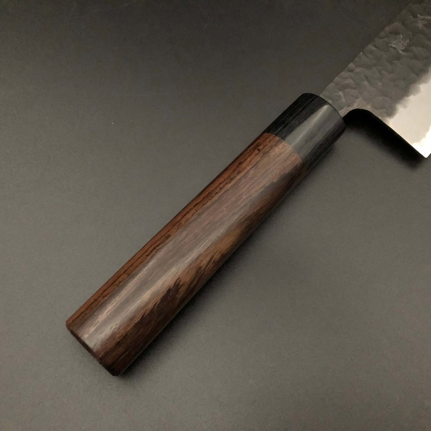 Stainless‐clad Nakiri 165㎜ Carbon Steel Rosewood Handle