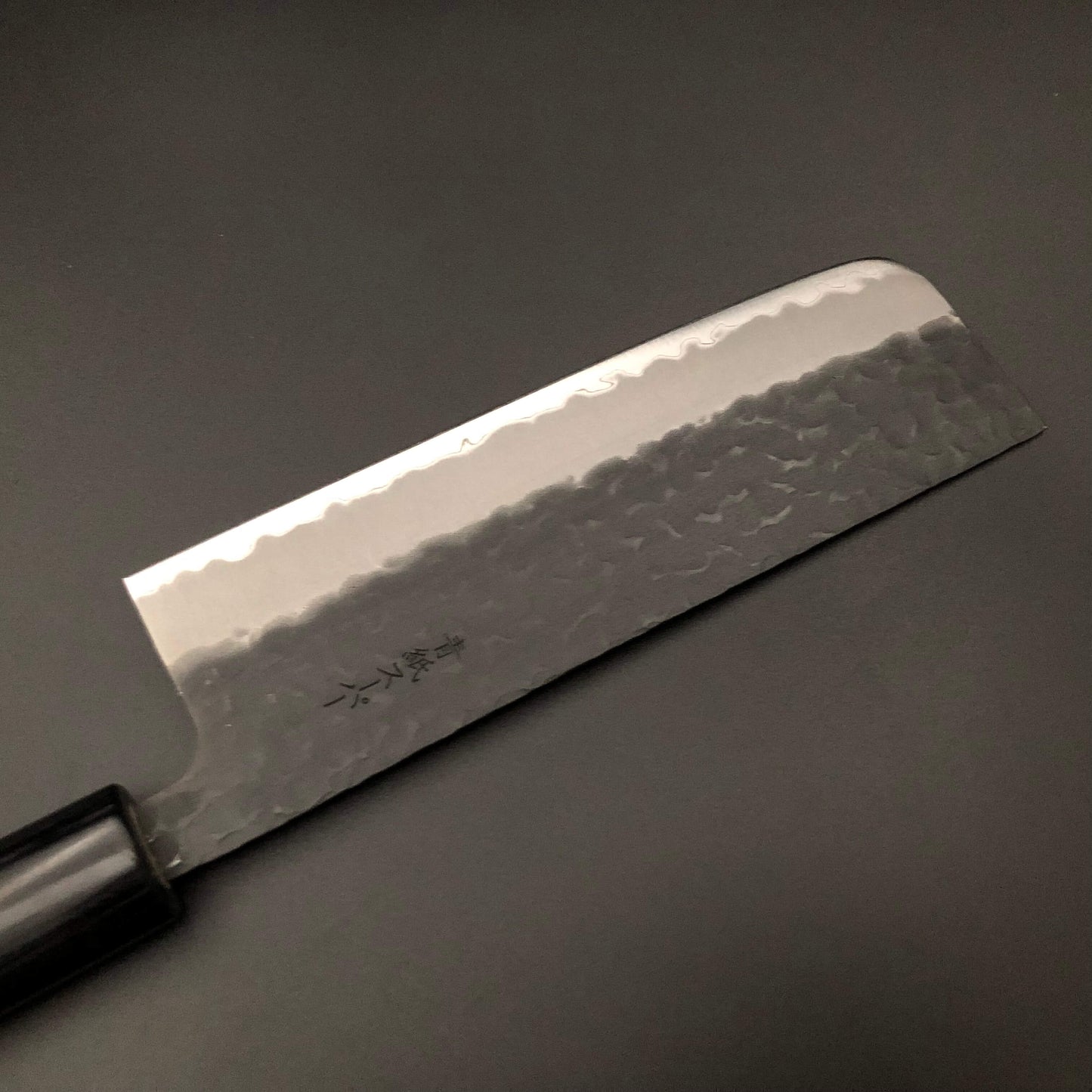 Stainless‐clad Nakiri 165㎜ Carbon Steel Rosewood Handle