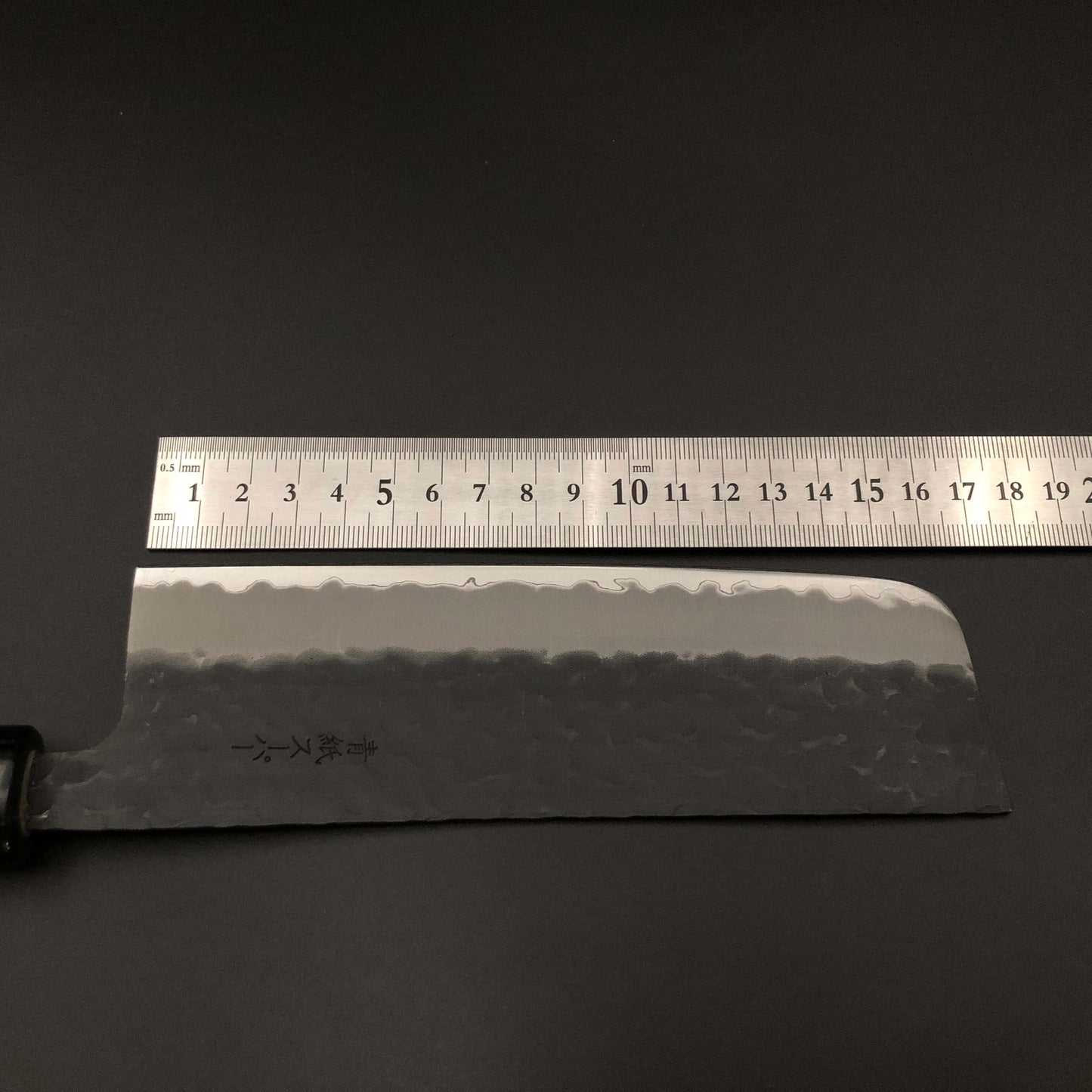 Stainless‐clad Nakiri 165㎜ Carbon Steel Rosewood Handle
