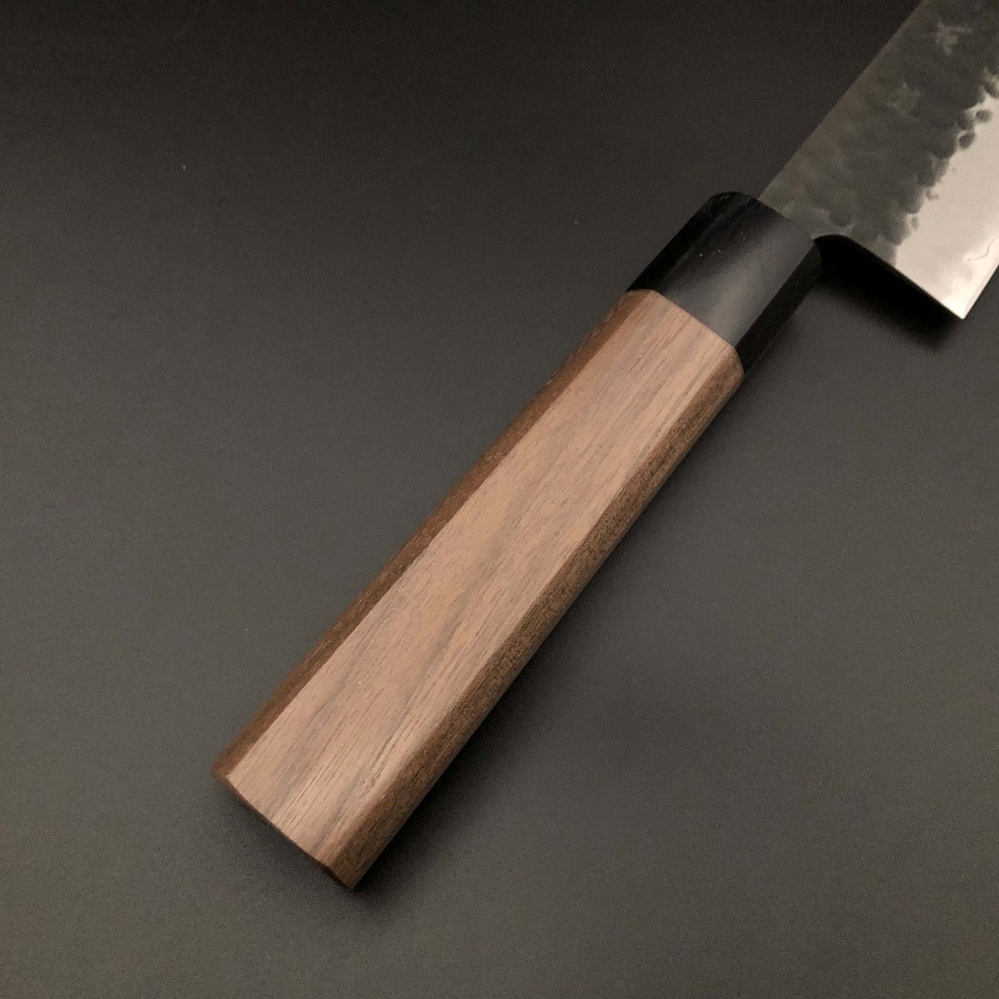 Stainless‐clad Gyuto 240㎜ Carbon Steel Octagonal angle walnut Wood