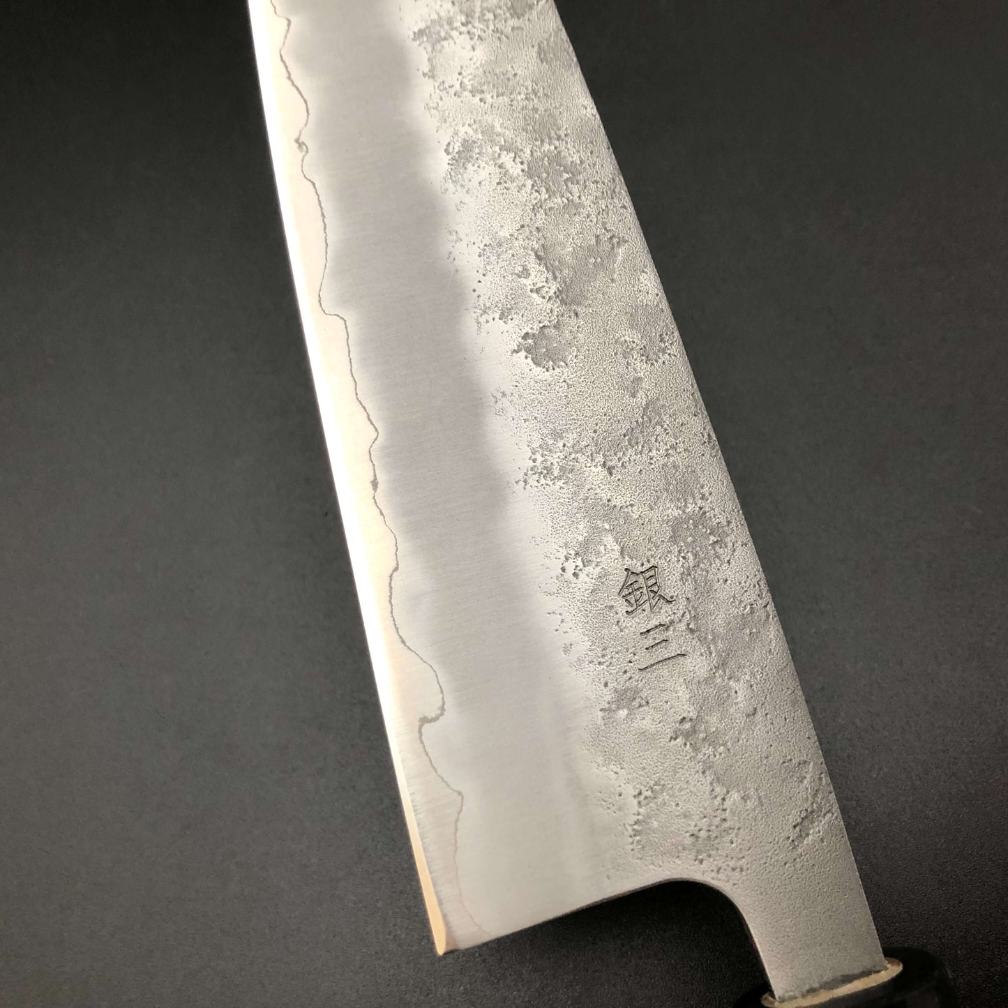 Stainless‐clad Santoku 165㎜ Silver 3 Steel Rosewood Handle
