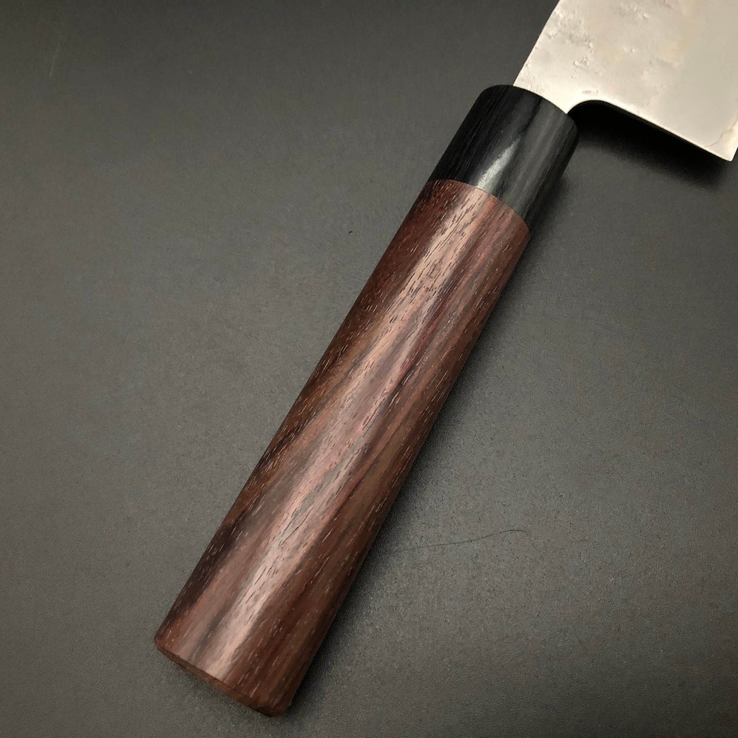 Stainless‐clad nakiri 165㎜ Silver 3 Steel Rosewood Handle