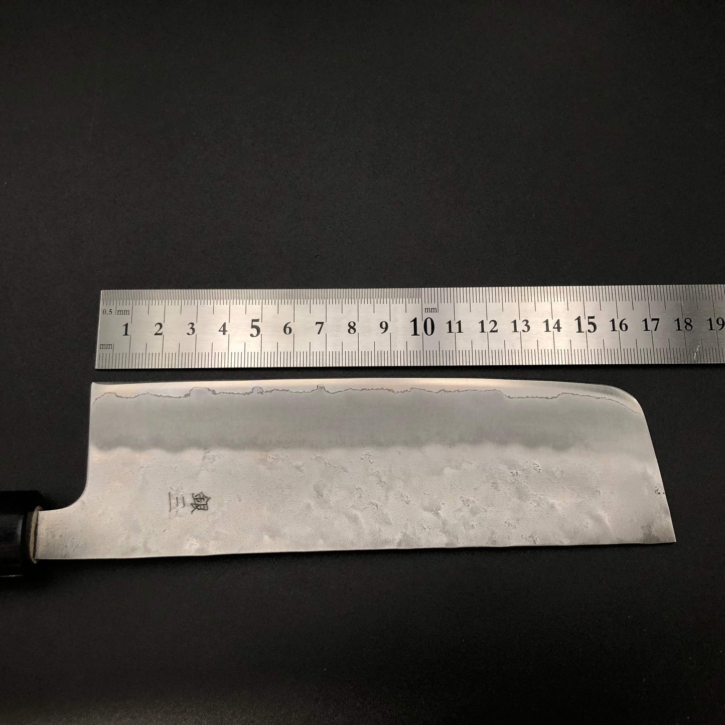 Stainless‐clad nakiri 165㎜ Silver 3 Steel Rosewood Handle