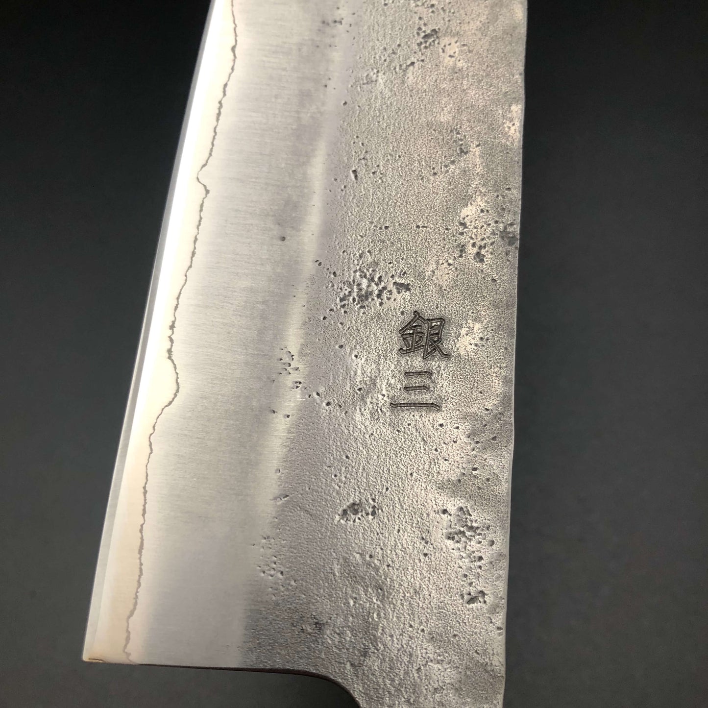 Stainless‐clad Gyuto 210㎜ Silver 3 Steel Octagonal angle Rosewood Handle
