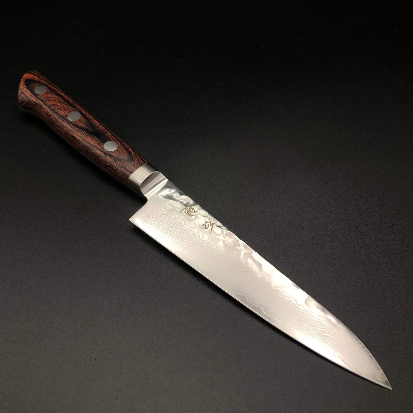 Stainless‐clad Petty 135㎜ VG10 Steel Damascus 33 layer Mahogany Yo Handle