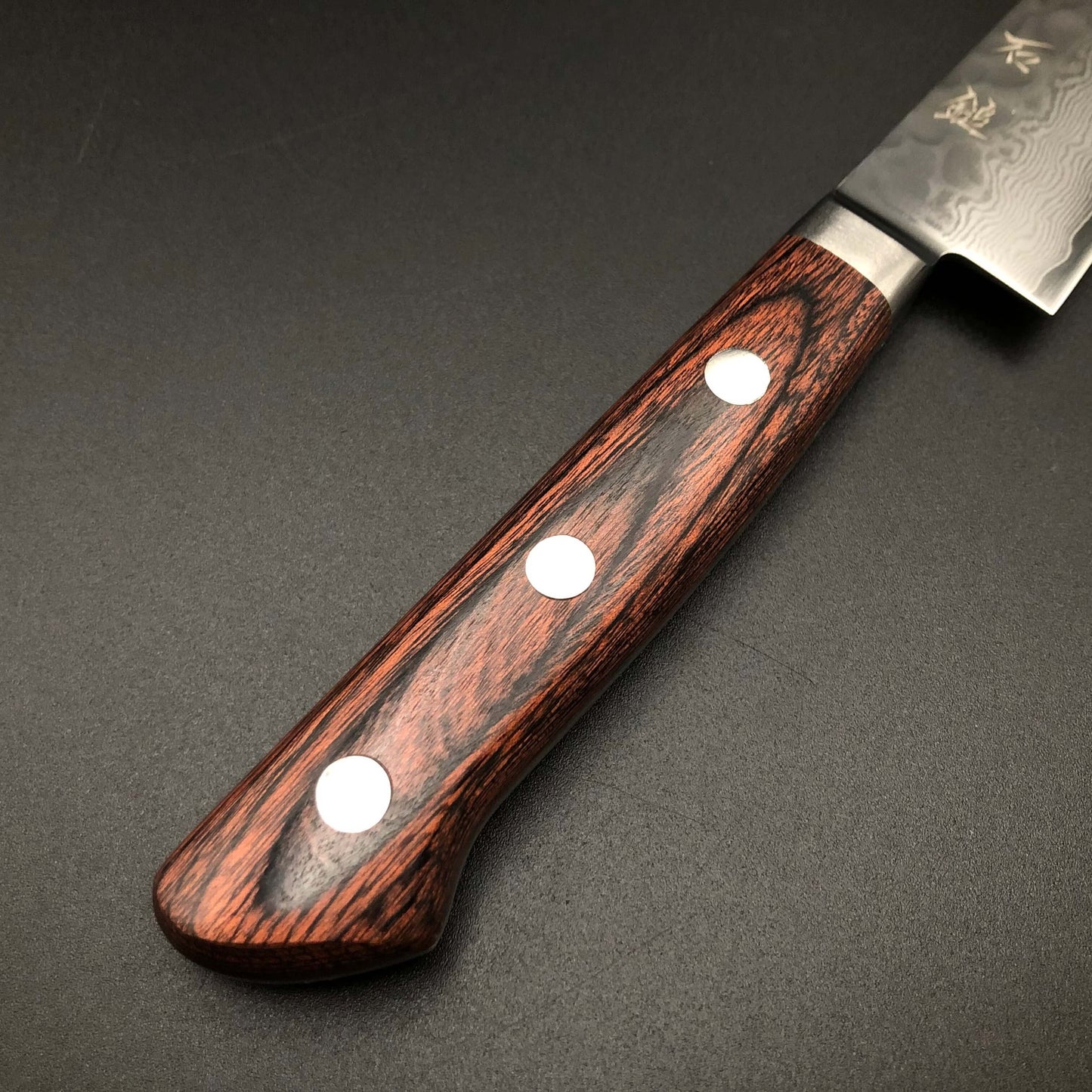 Stainless‐clad Petty 135㎜ VG10 Steel Damascus 33 layer Mahogany Yo Handle