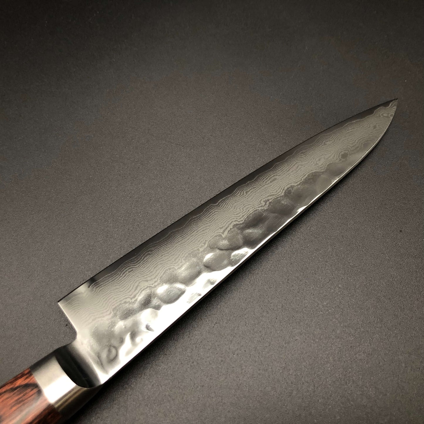 Stainless‐clad Petty 135㎜ VG10 Steel Damascus 33 layer Mahogany Yo Handle