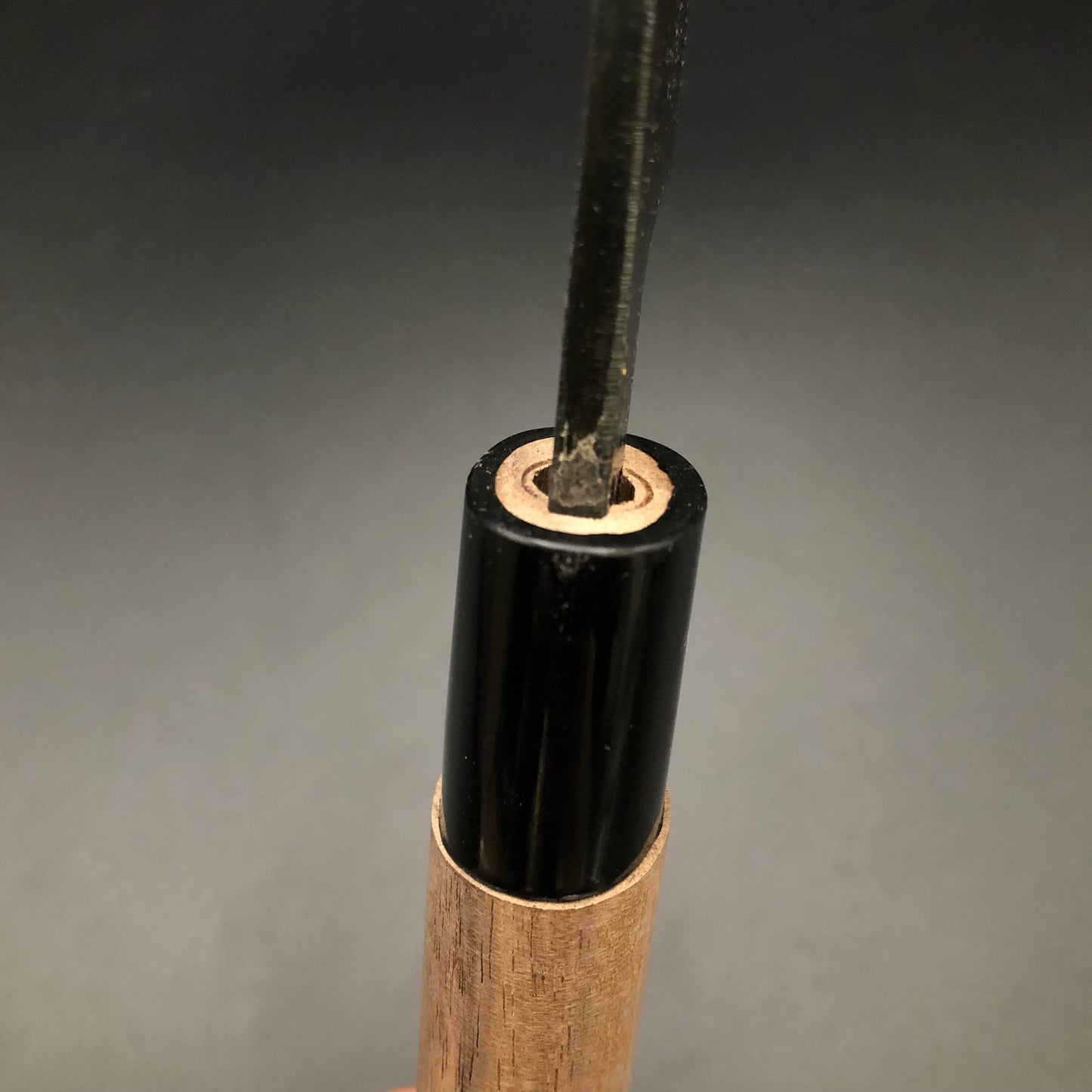 Kurouchi Nakiri 135㎜ Blue2 Carbon Walnut Wood Handle