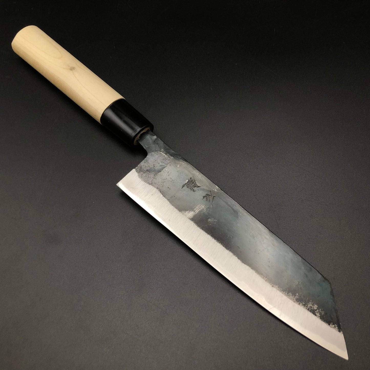 Kurouchi Bunka 165㎜ Blue2 Carbon Hackberry Wood Handle