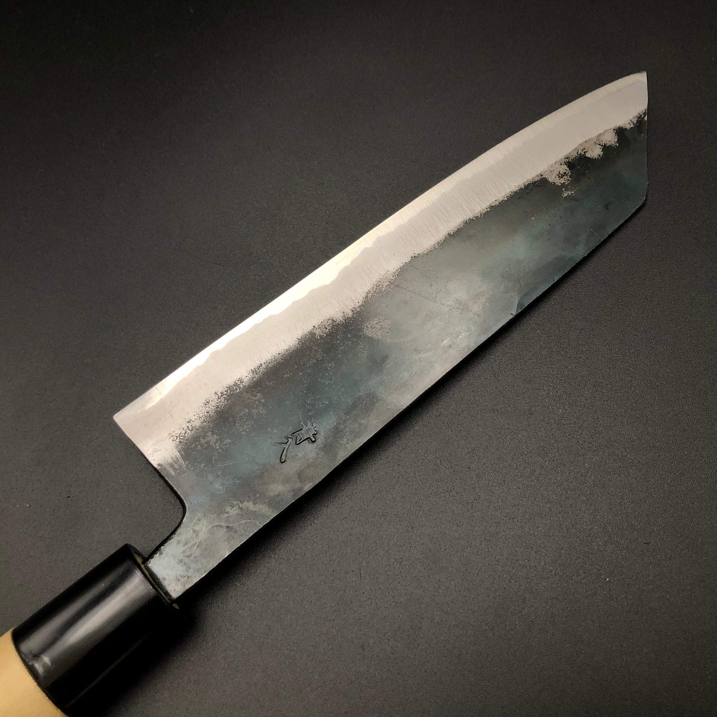 Kurouchi Bunka 165㎜ Blue2 Carbon Hackberry Wood Handle