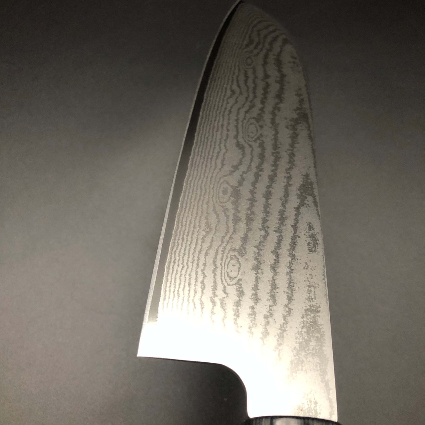 Stainless‐clad Santoku 170㎜ VG10 Steel Damascus 63 layer Cherry wood