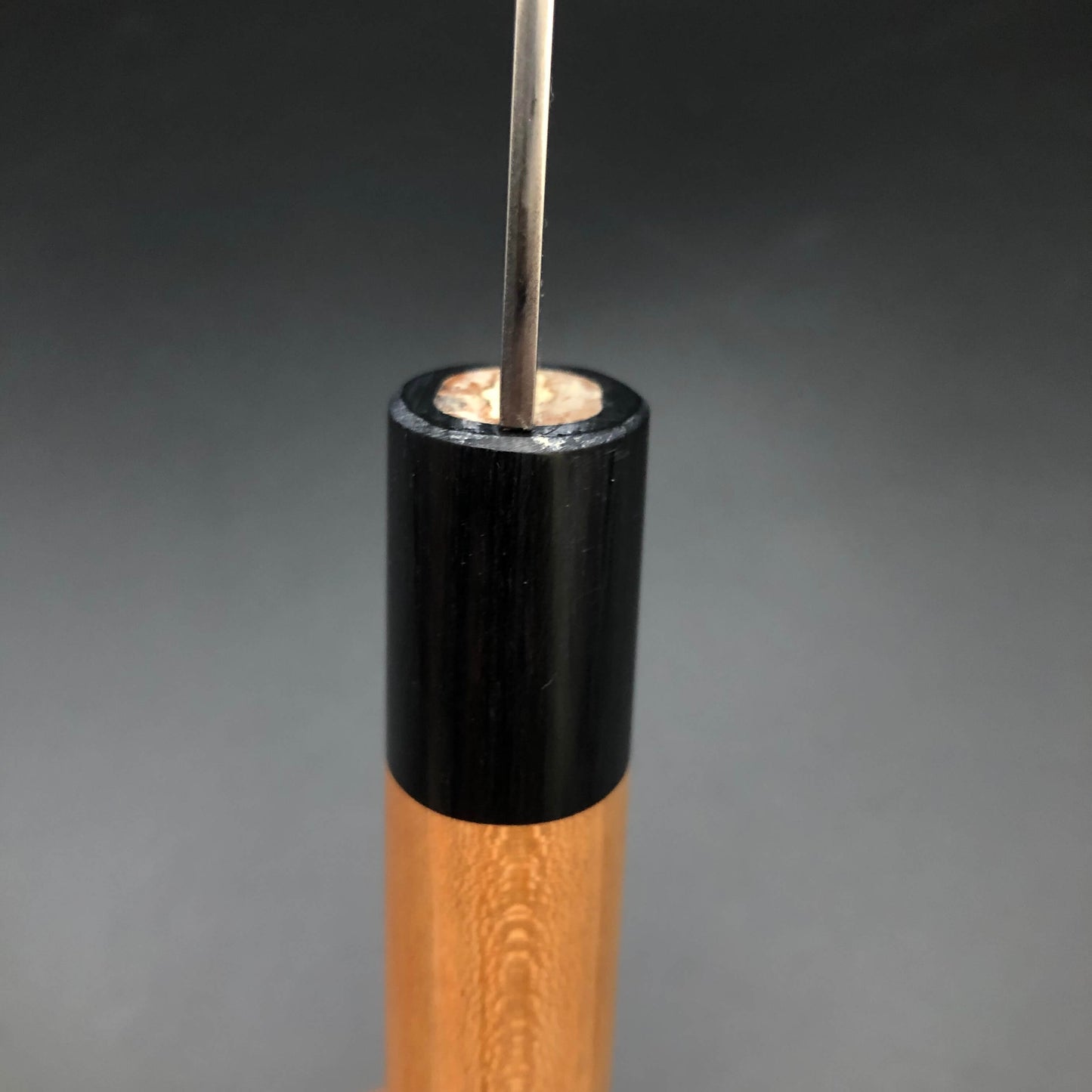 Stainless‐clad Nakiri 165㎜ VG10 Steel Damascus 63 layer Cherry wood