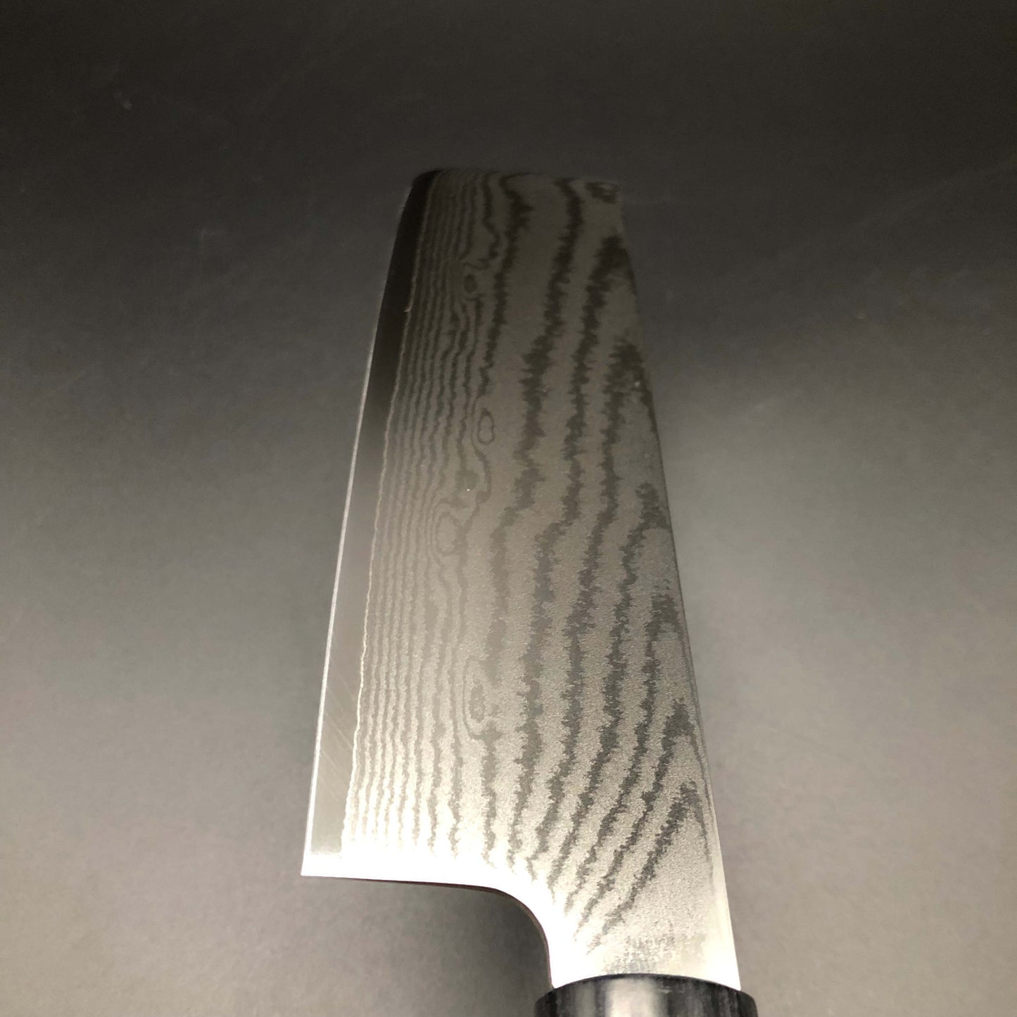 Stainless‐clad Nakiri 165㎜ VG10 Steel Damascus 63 layer Cherry wood