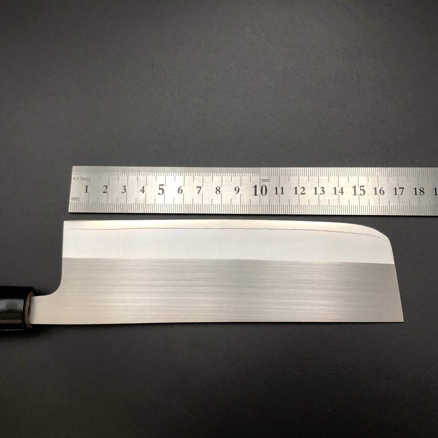 Stainless‐clad Nakiri 165㎜ AUS8 Steel Walnut Wood Handle