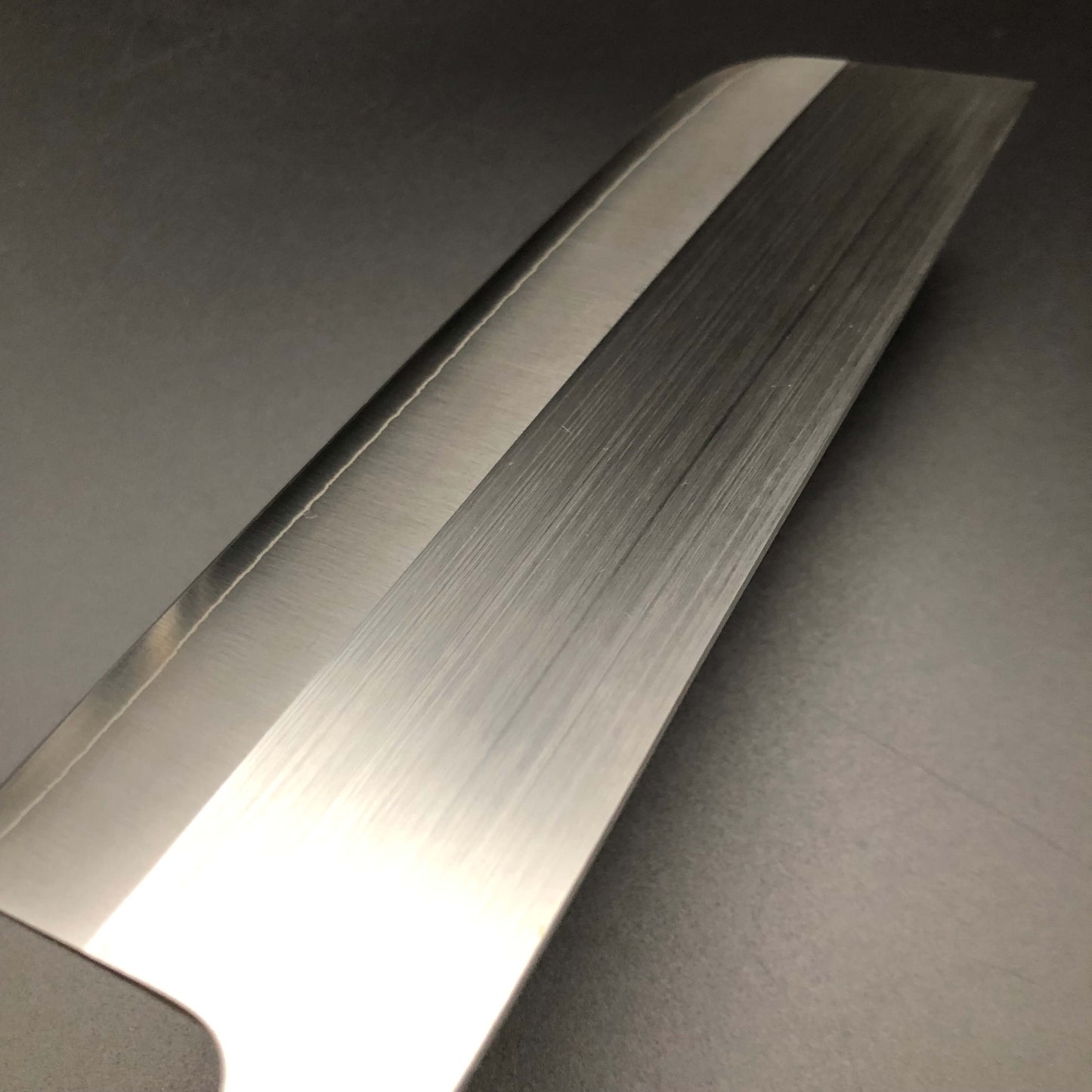 Stainless‐clad Nakiri 165㎜ AUS8 Steel Walnut Wood Handle