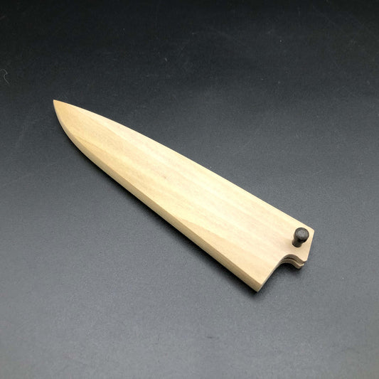 Stainless Petty knife 120mm sheath Saya  Hackberry