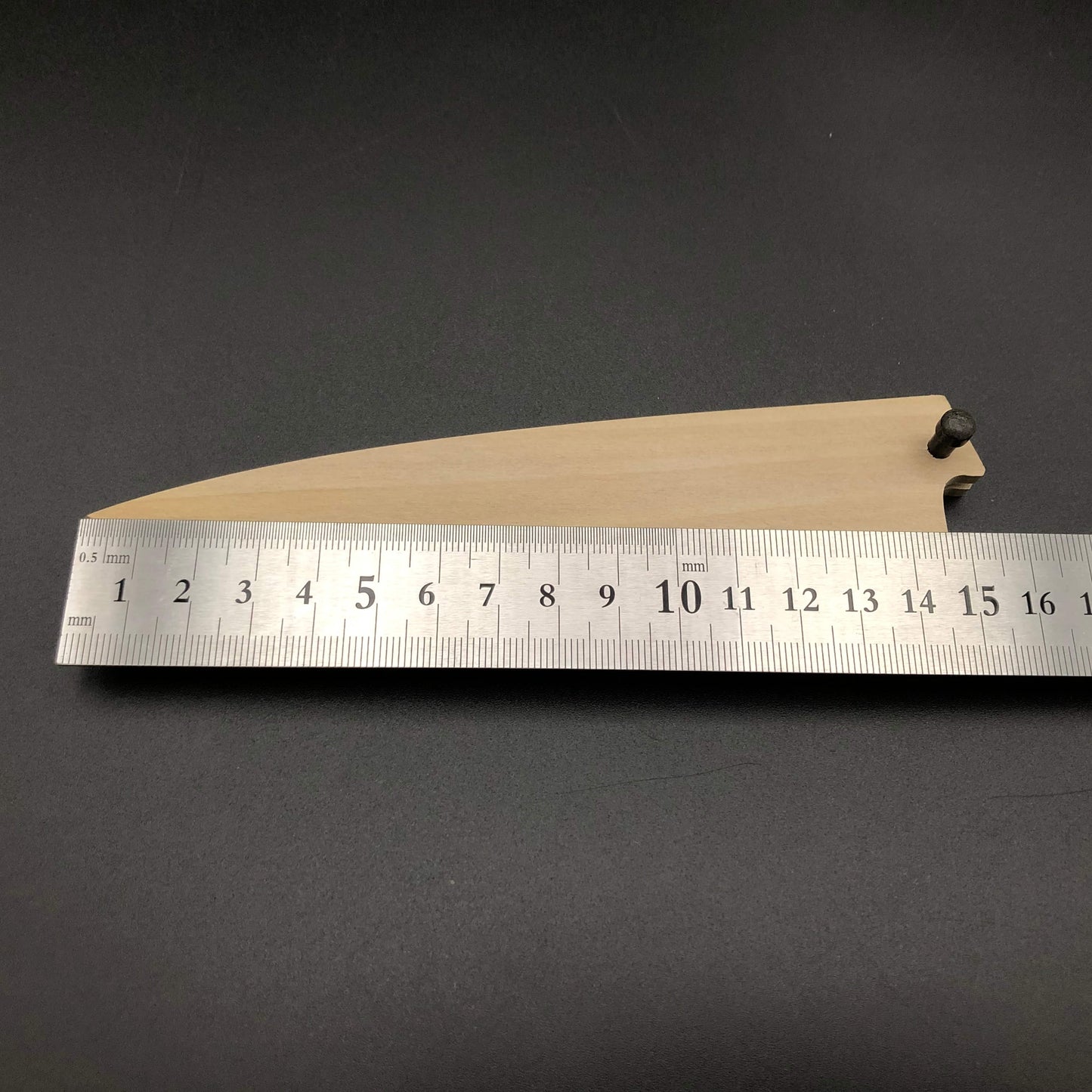Stainless Petty knife 120mm sheath Saya Hackberry
