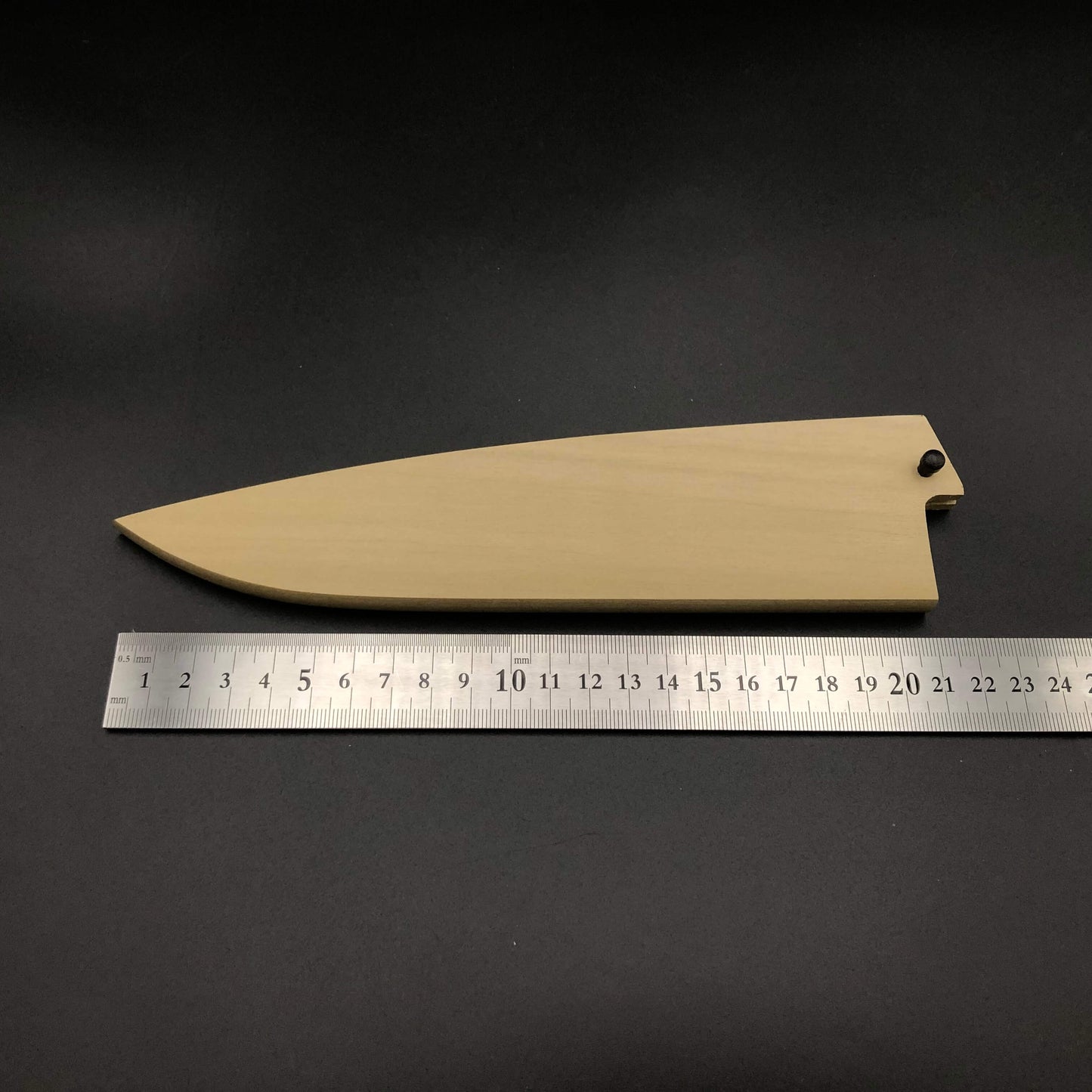 Stainless Gyuto knife 180mm sheath Saya Hackberry