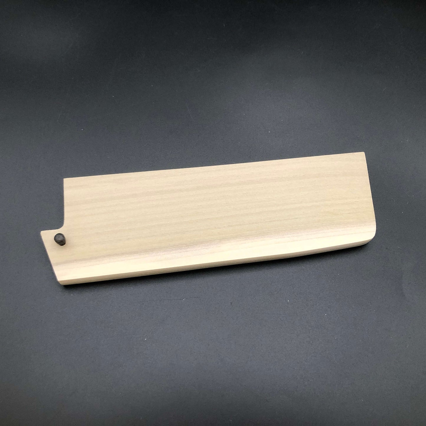 Carbon Nakiri knife 165mm sheath Saya Hackberry