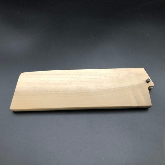 Carbon Nakiri knife 180mm sheath Saya  Hackberry