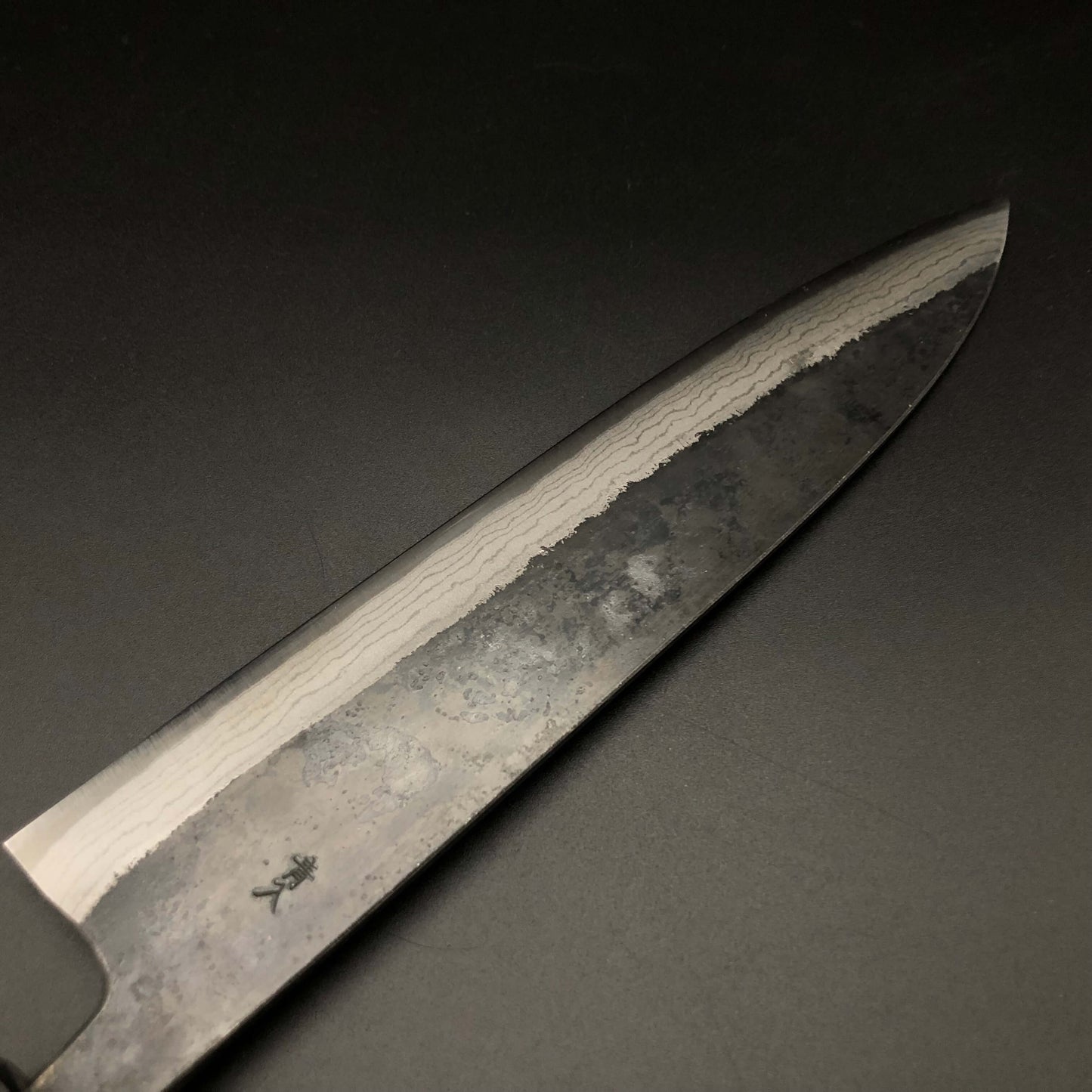 Kurouchi Carbon Gyuto 210㎜ Damascus Octagonal angle walnut