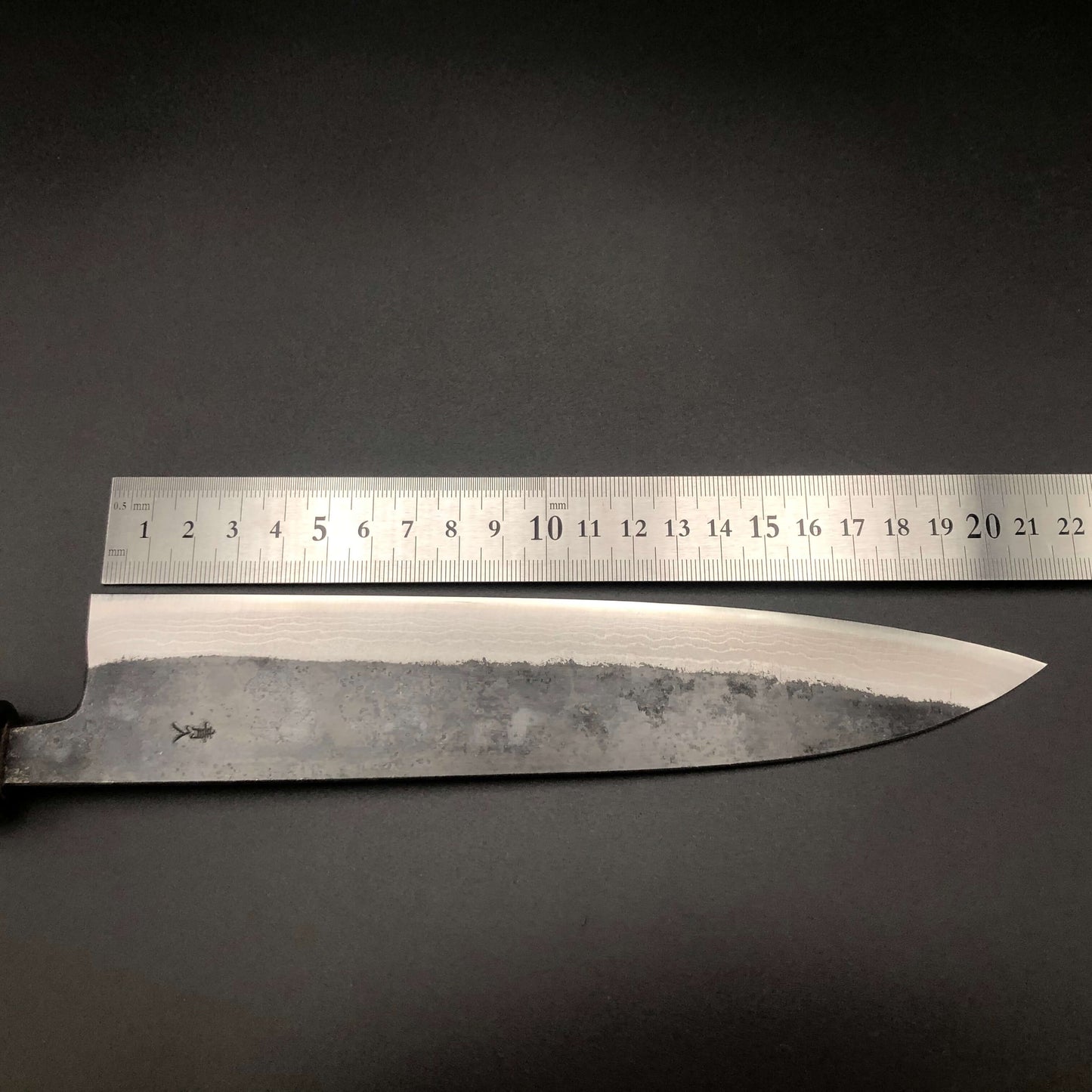 Kurouchi Carbon Gyuto 210㎜ Damascus Octagonal angle walnut