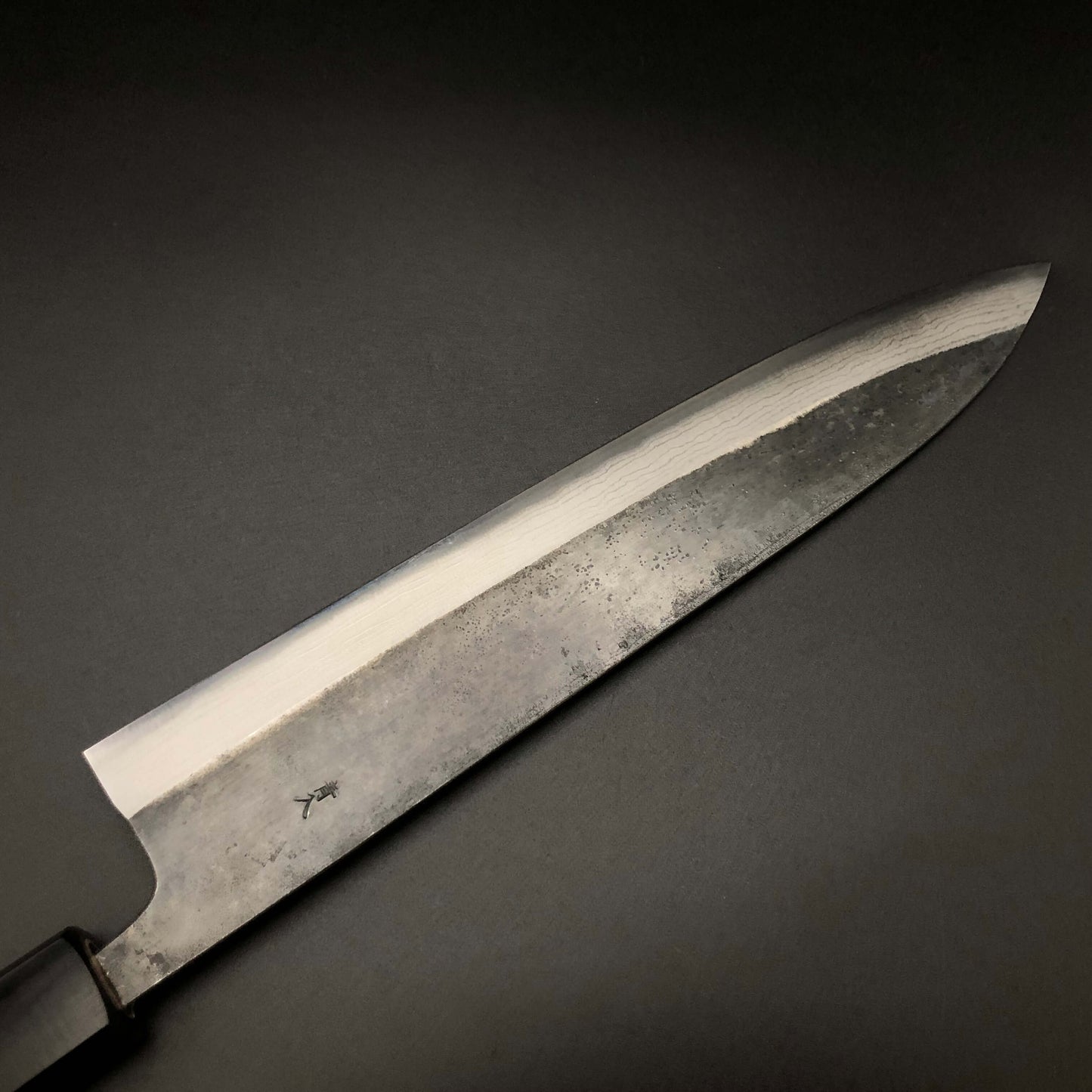 Kurouchi Carbon Gyuto 240㎜ Damascus Octagonal angle walnut