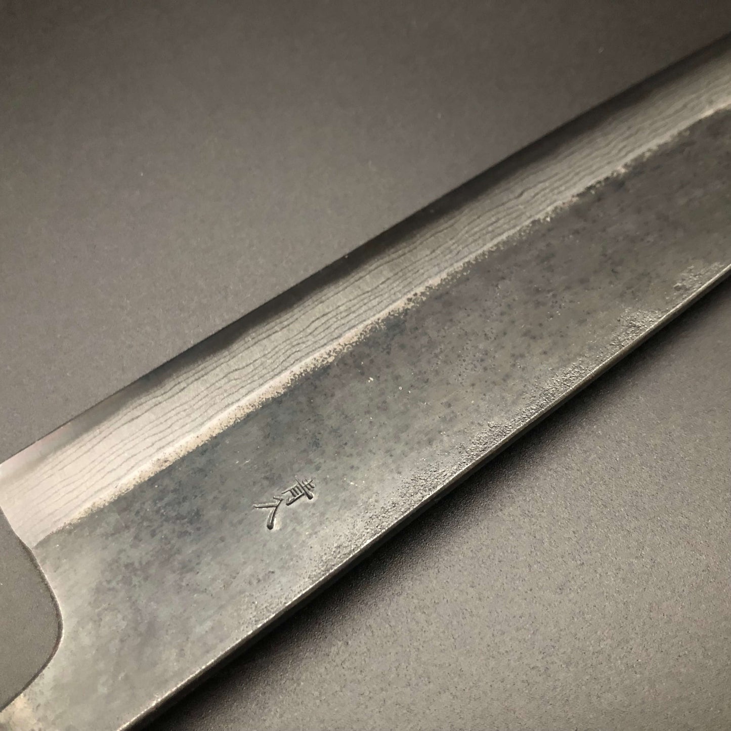 Kurouchi Carbon Gyuto 240㎜ Damascus Octagonal angle walnut