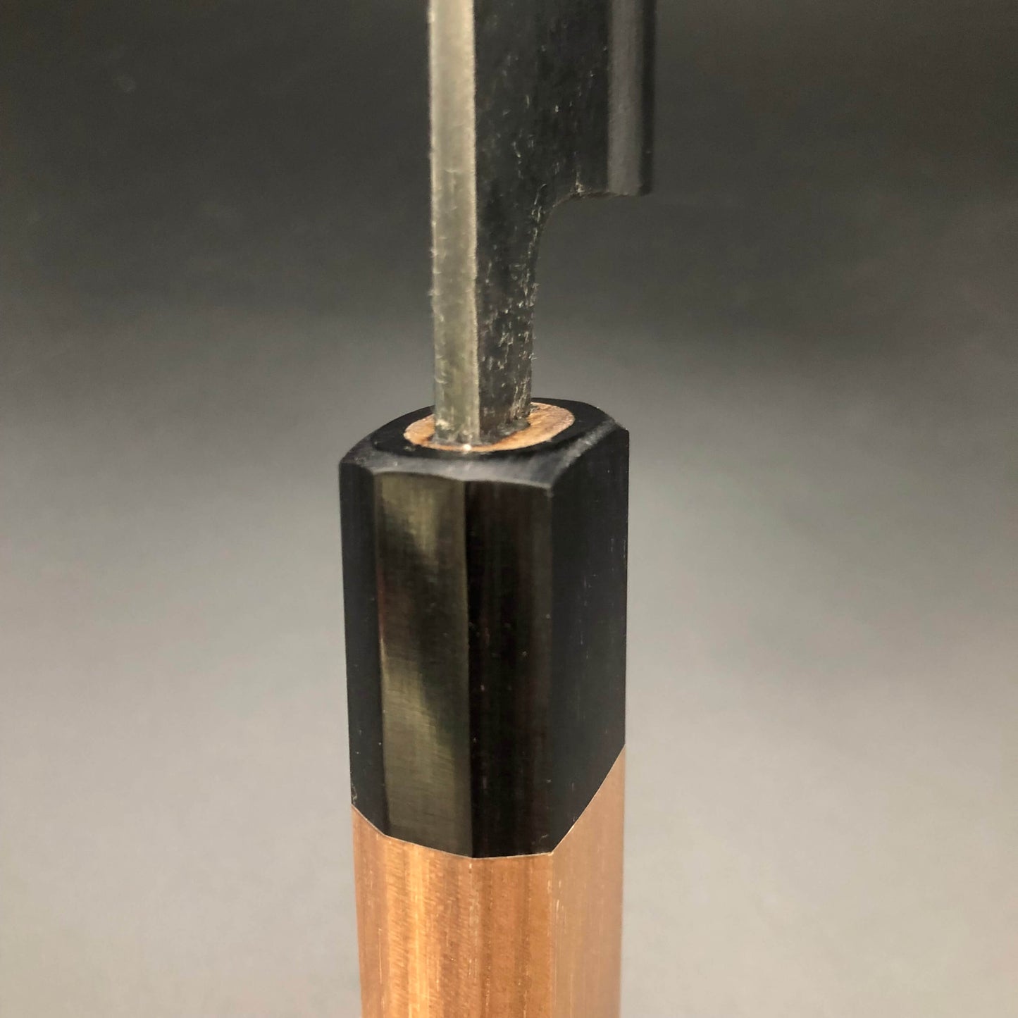 Kurouchi Carbon Gyuto 240㎜ Damascus Octagonal angle walnut