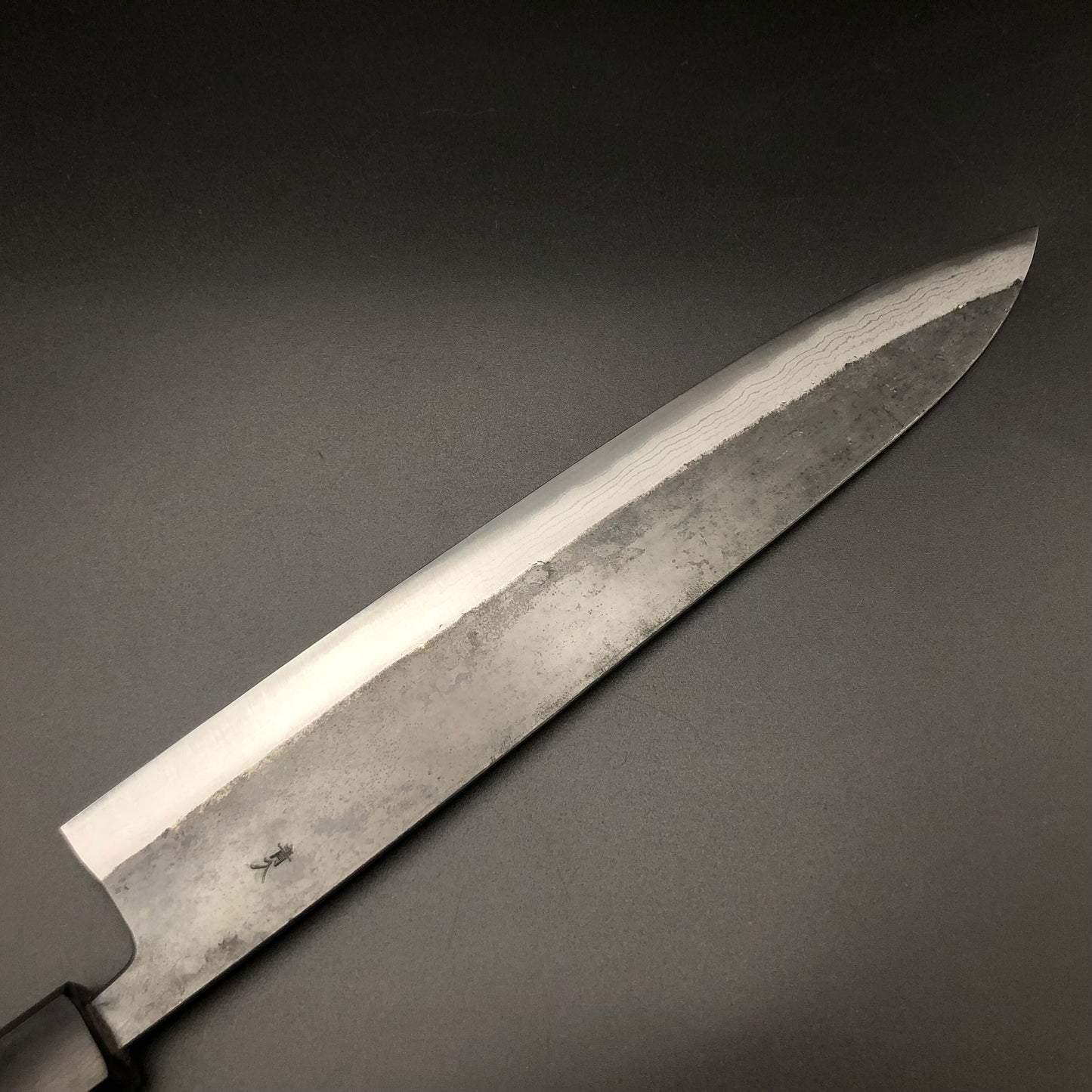 Kurouchi Carbon Gyuto 270㎜ Damascus Octagonal angle walnut