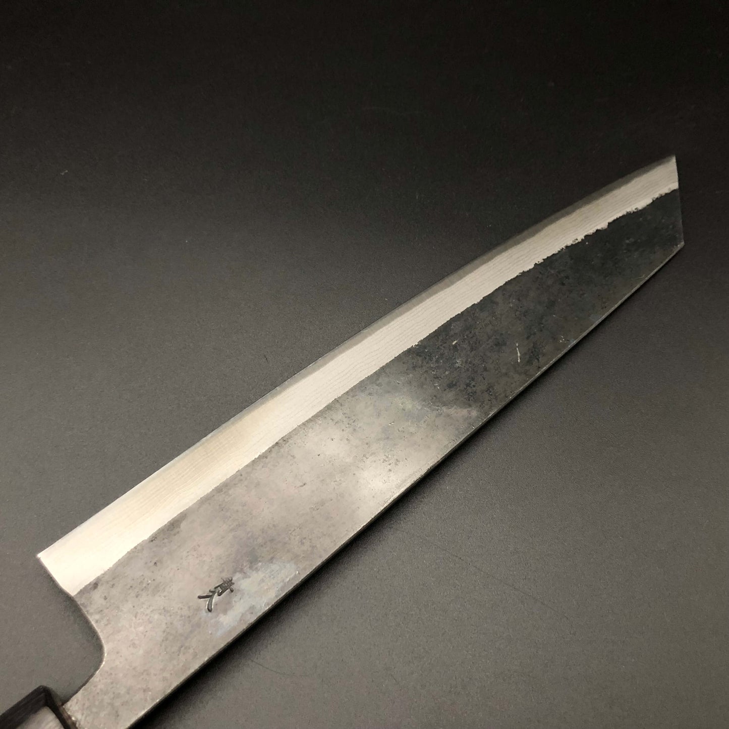 Kurouchi Carbon Kiritsuke 240㎜ Damascus Octagonal angle walnut