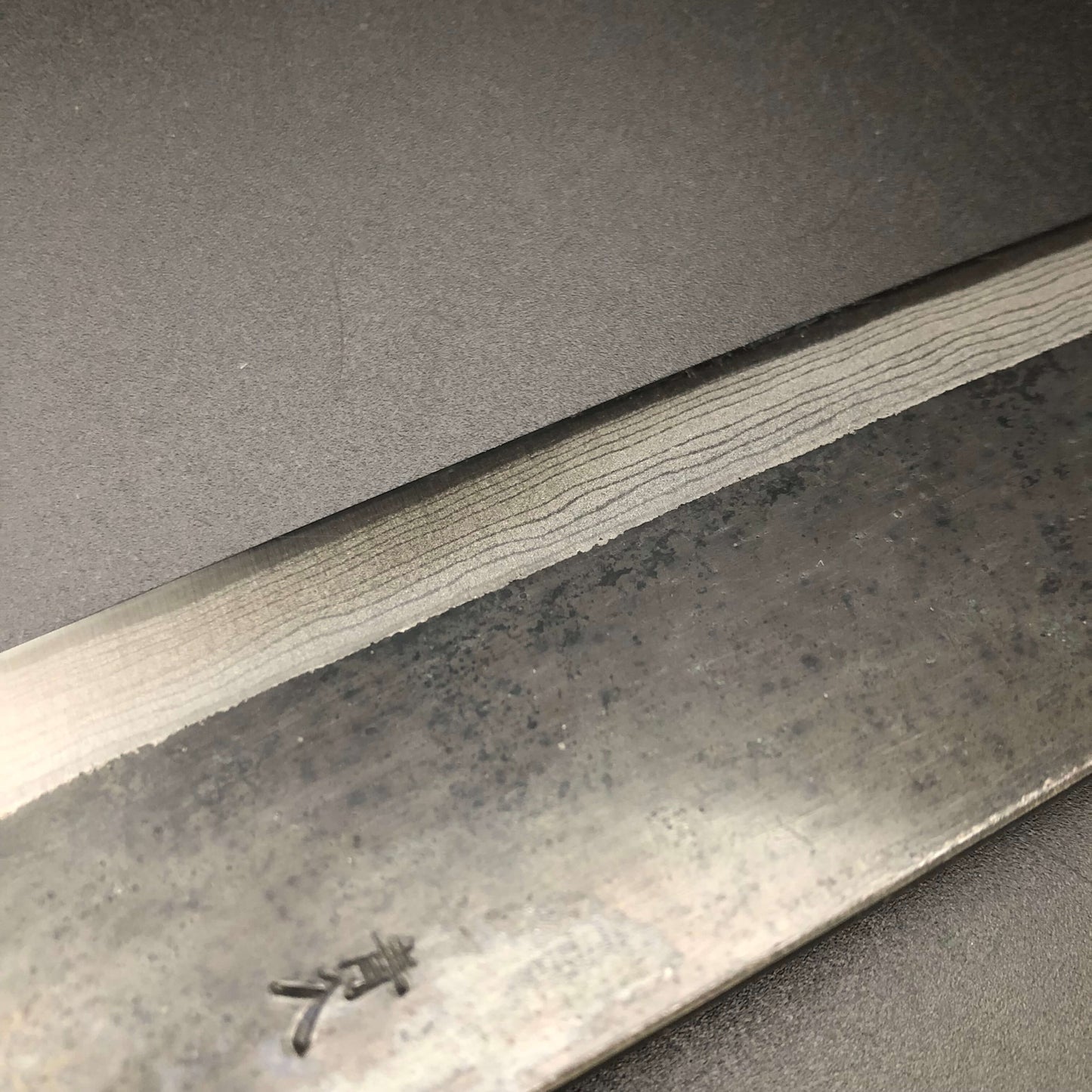 Kurouchi Carbon Kiritsuke 240㎜ Damascus Octagonal angle walnut