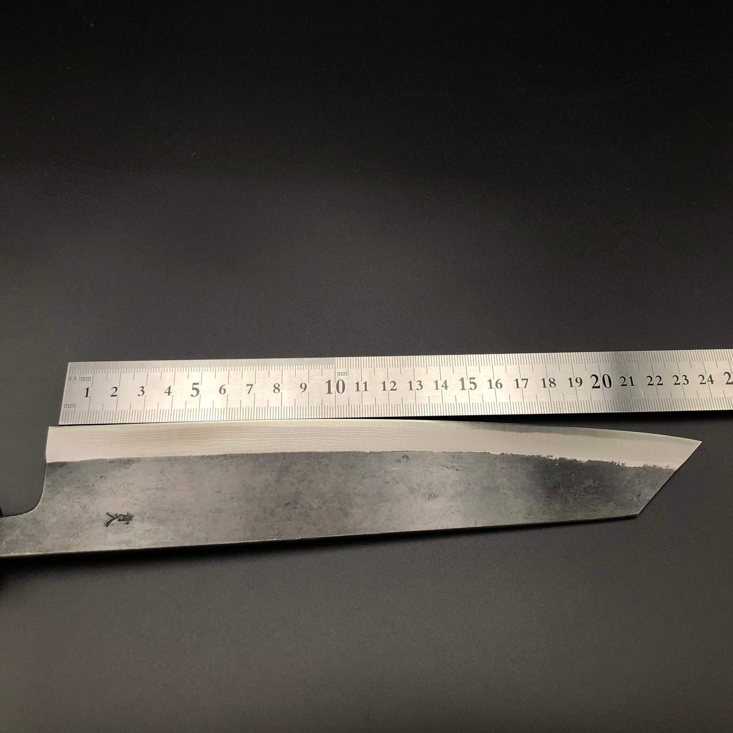 Kurouchi Carbon Kiritsuke 240㎜ Damascus Octagonal angle walnut