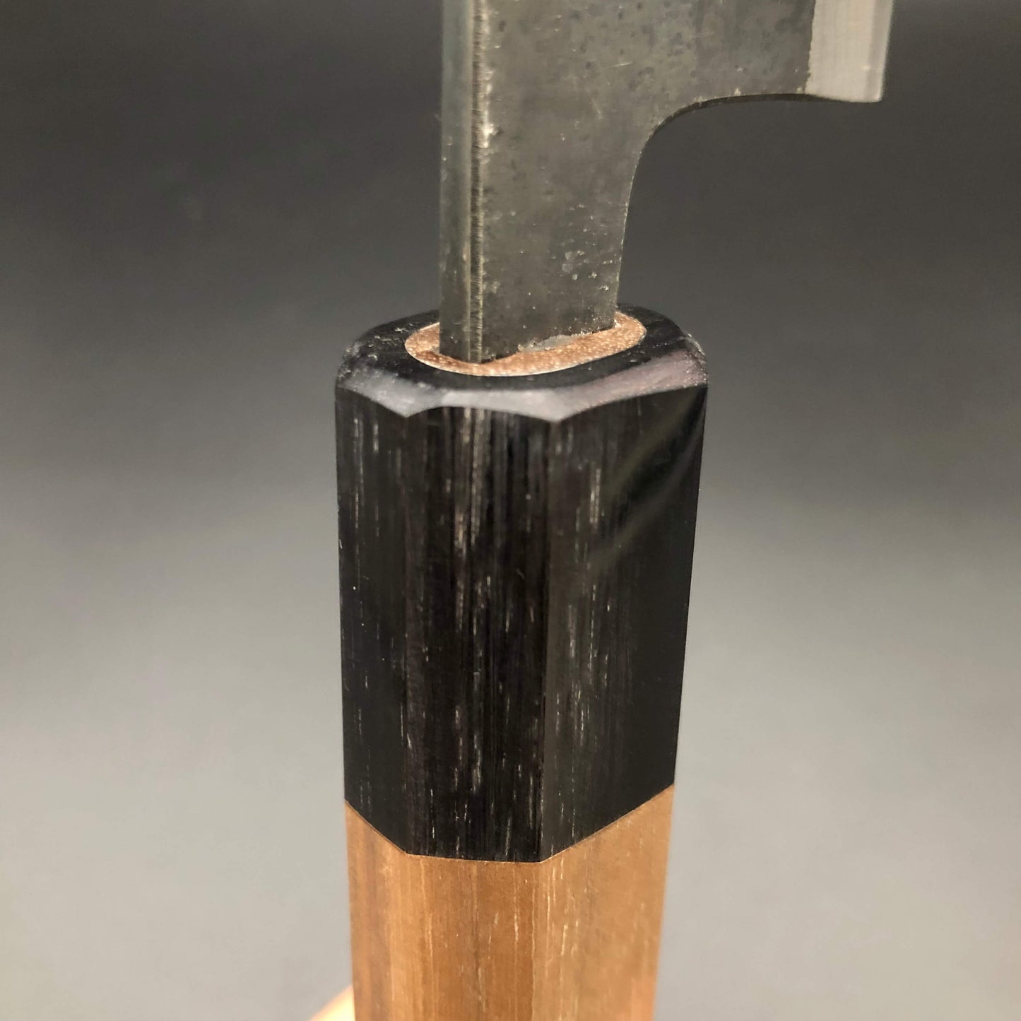 Kurouchi Carbon Kiritsuke 240㎜ Damascus Octagonal angle walnut