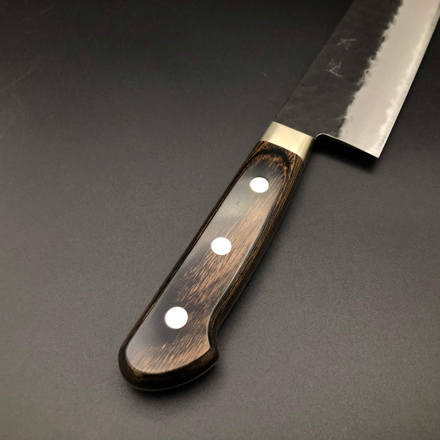 Stainless‐clad Kiritsuke 210㎜ Carbon Steel Yo Handle
