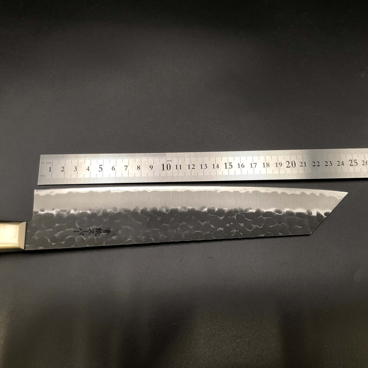 Stainless‐clad Kiritsuke 240㎜ Carbon Steel Yo Handle
