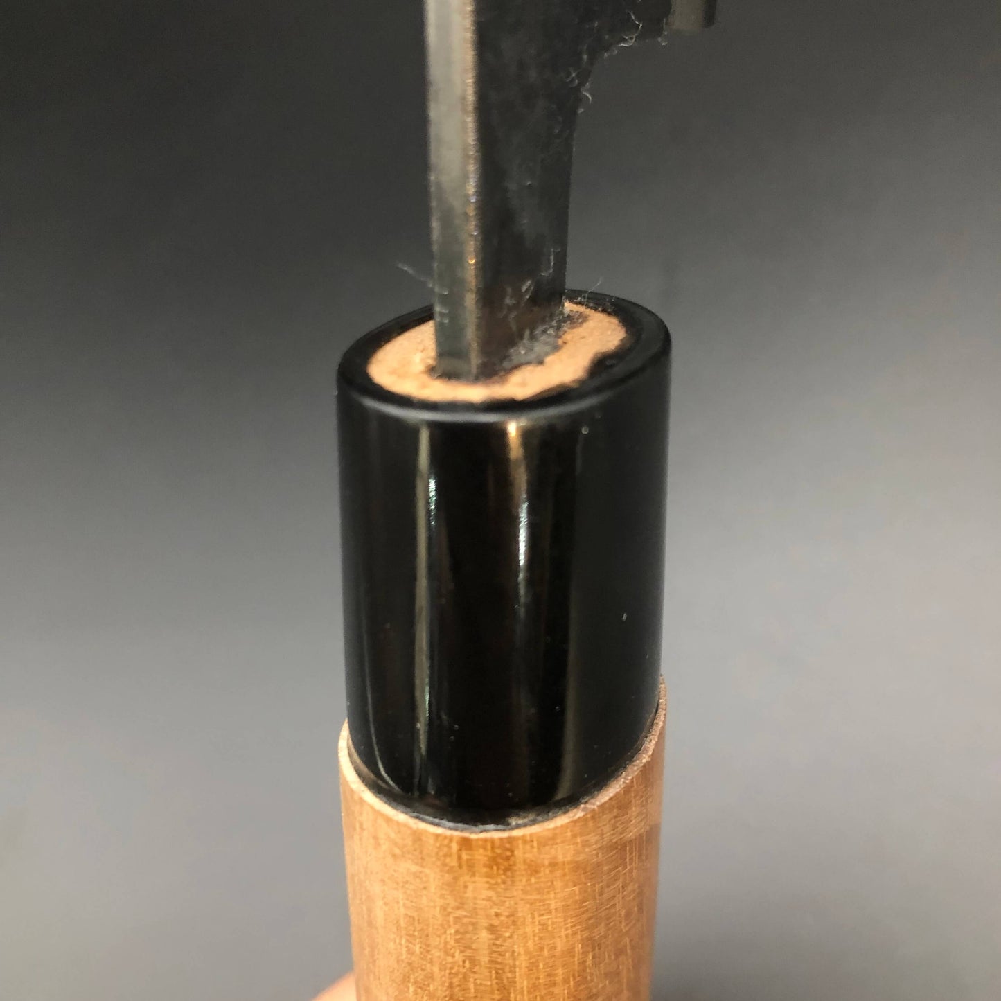 Kurouchi Kiritsuke 210㎜ Blue2 Carbon Hackberry Wood Handle