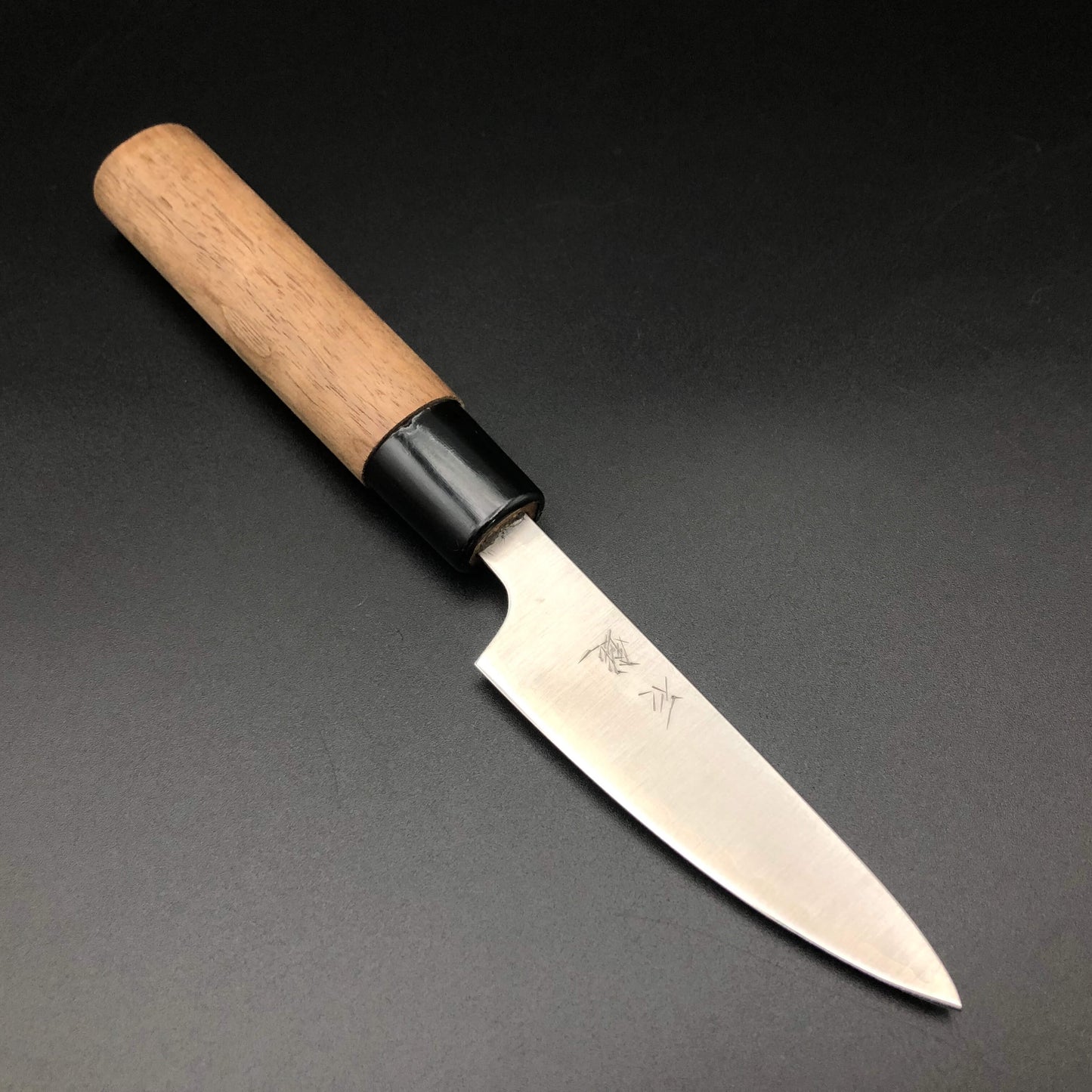Stainless‐clad Petty 80㎜ Silver 3 Steel Walnut Wood Handle
