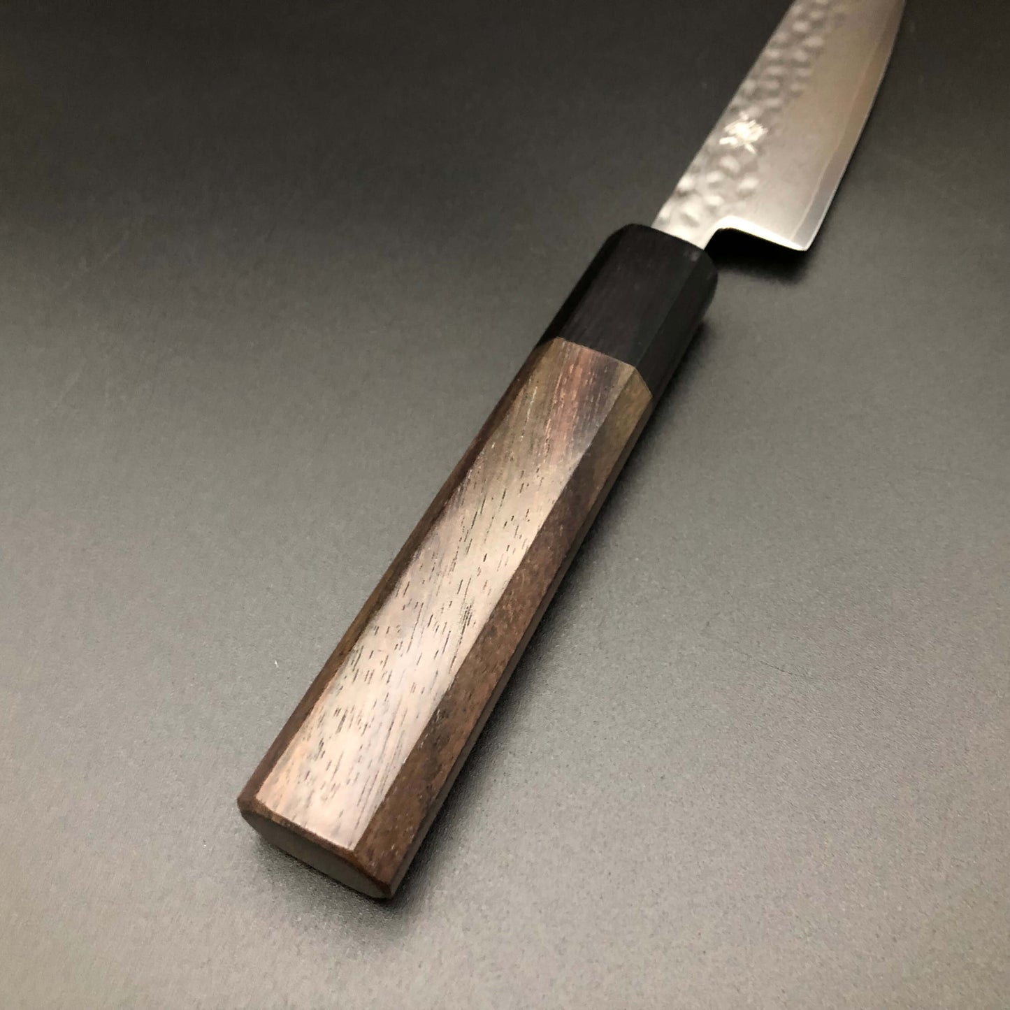 Stainless‐clad Petty 120㎜VG10 Steel Damascus 69 layer Rosewood Handle