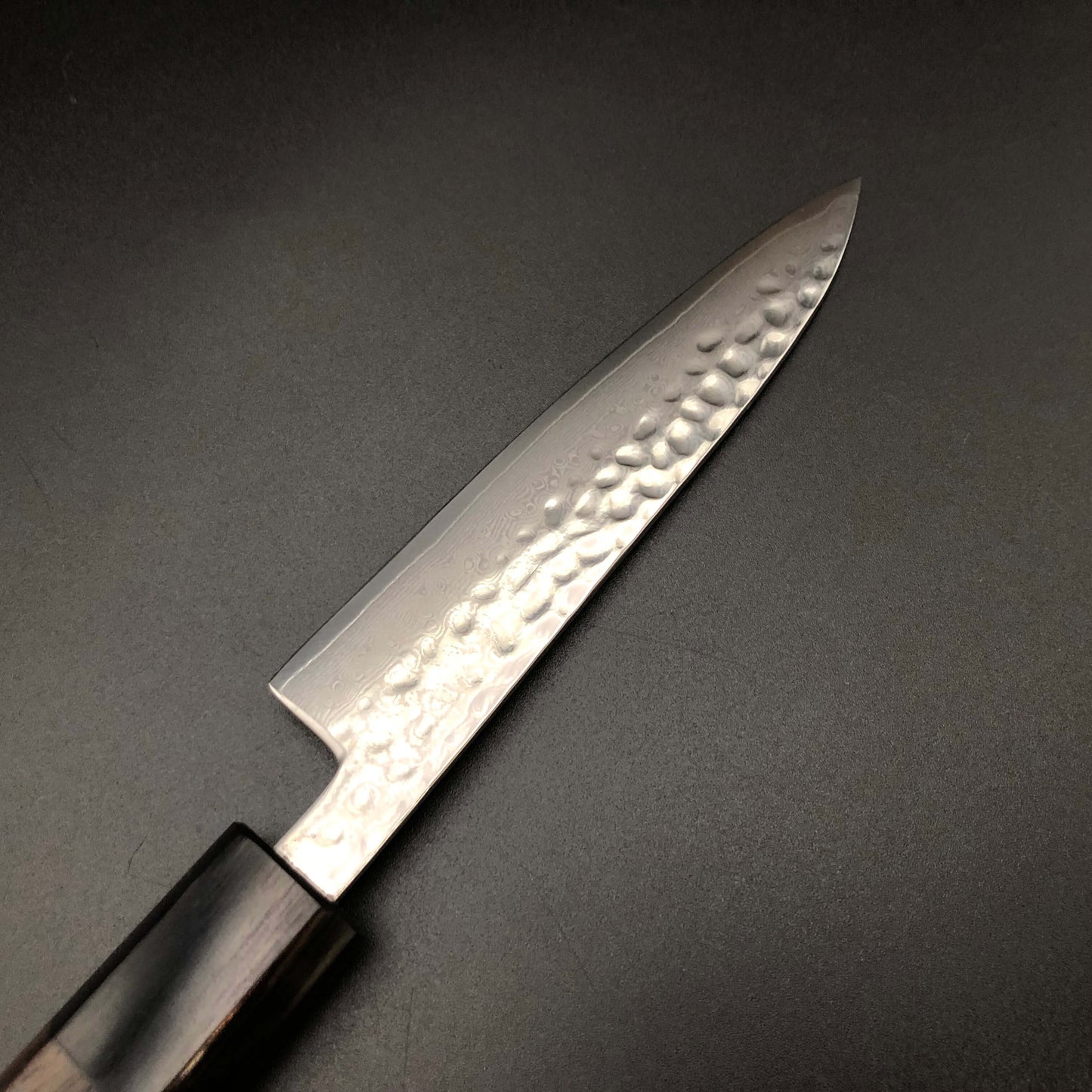 Stainless‐clad Petty 120㎜VG10 Steel Damascus 69 layer Rosewood Handle